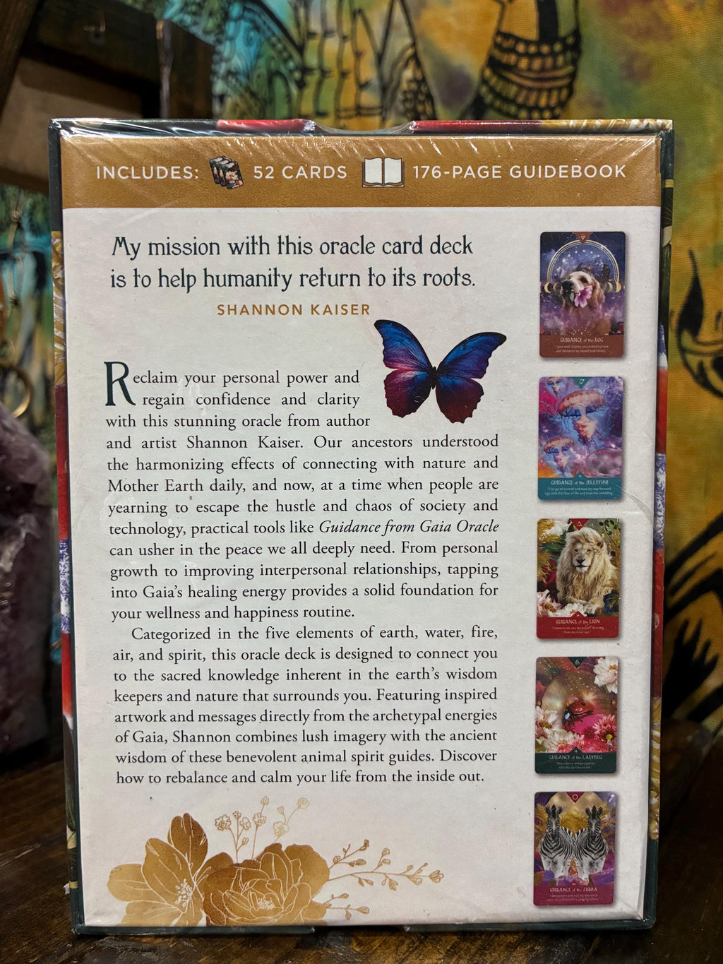 Guidance from Gaia Oracle Cards: Spirit Animal Practices, Affirmations (Guidebook)