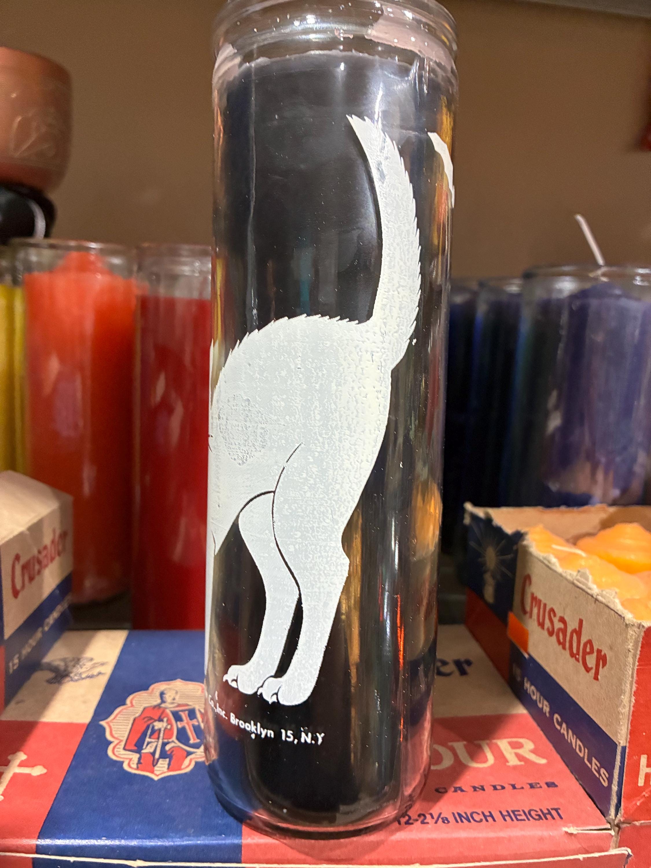 Black cat  Candle