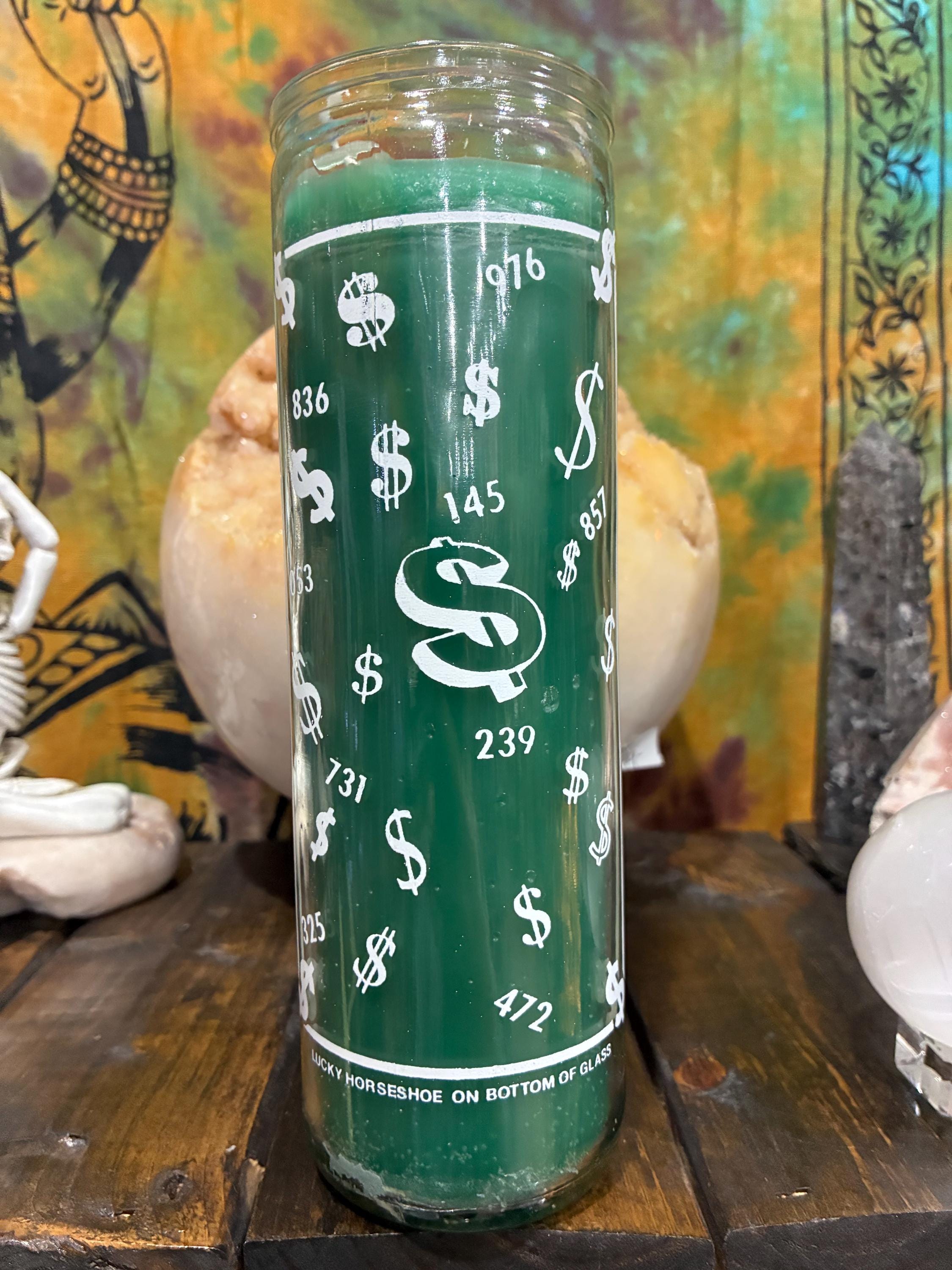 Mr. Money Novena Candle - Don Dinero Prosperity Candle - Bayberry Scented - Attract Wealth & Financial Abundance