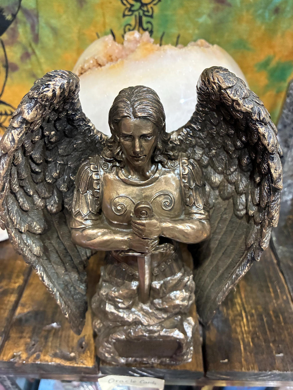 St Michael Archangel Statue | Bronze Finish, Protection Prayer