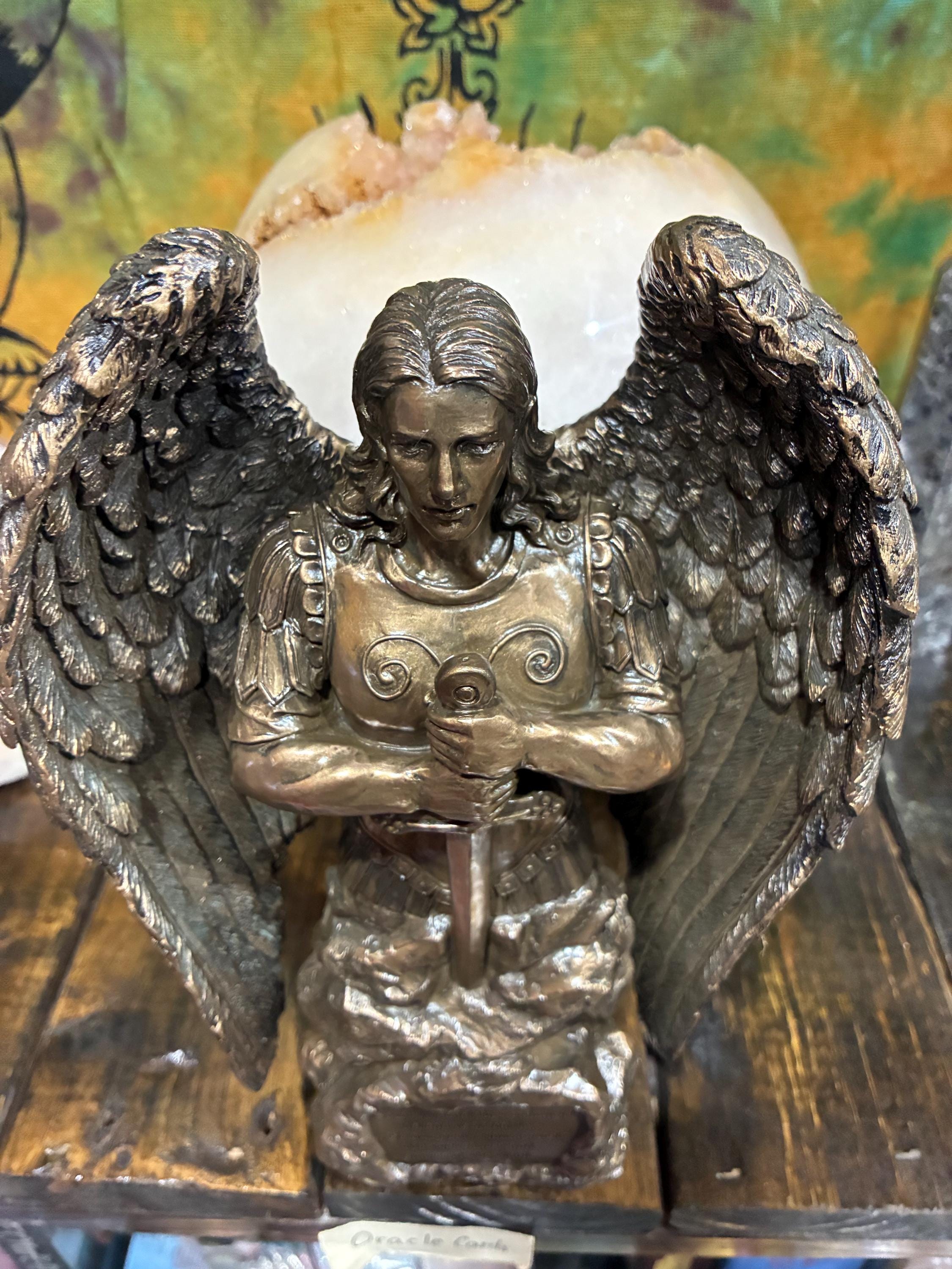 St Michael Archangel Statue | Bronze Finish, Protection Prayer