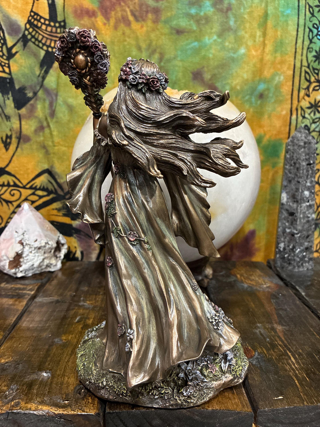 Lada Statue 8 3/4" Bronze Cast Resin | Slavic Goddess of Love, Spring, Motherhood Harmony