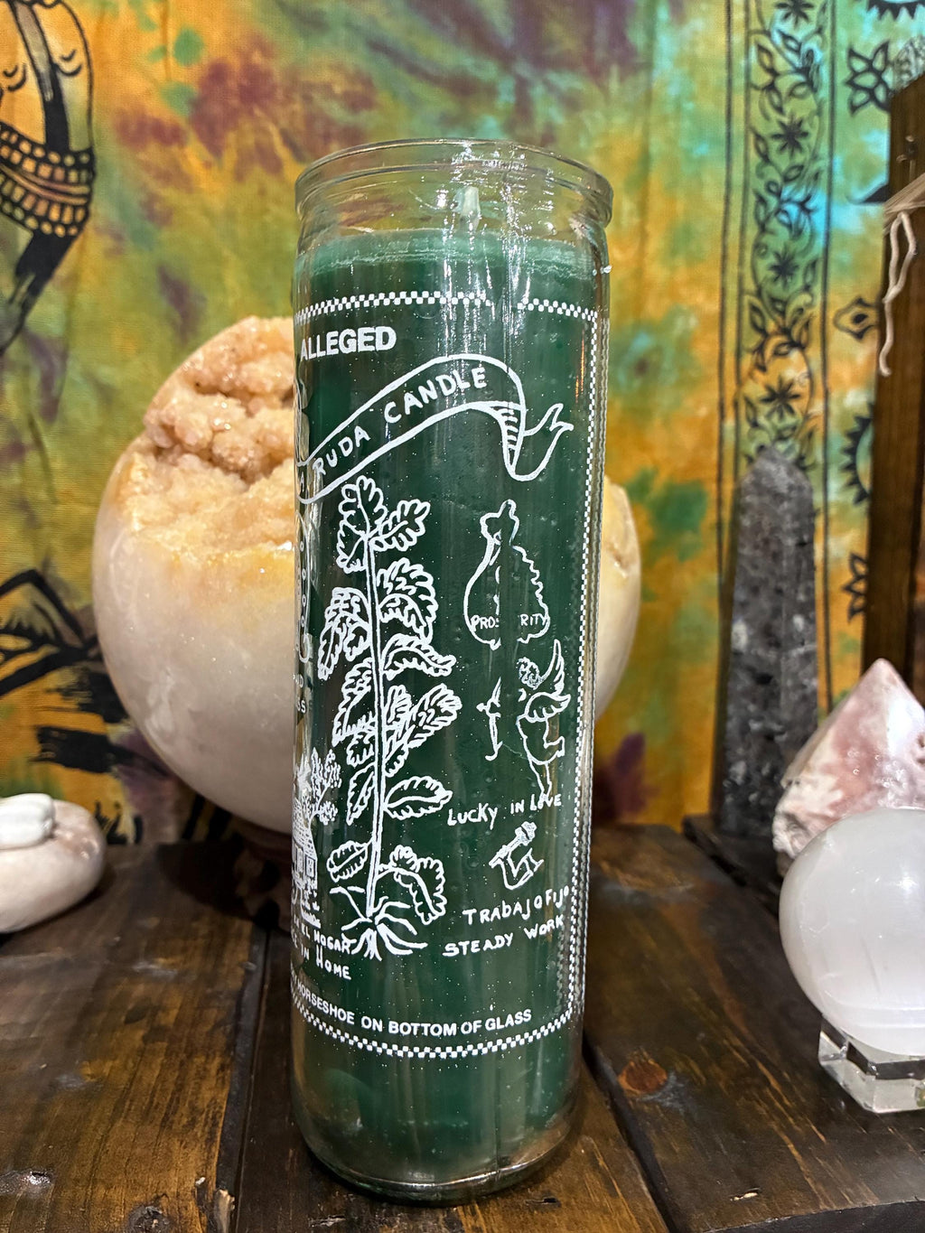Ruda Candle – Rue Novena, Protection, Luck & Peace