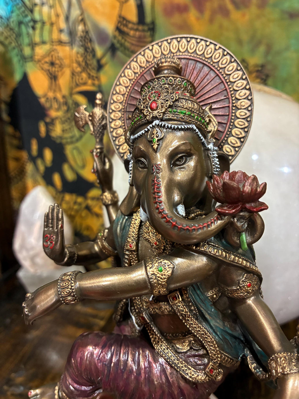 Ganesha (Ganesh) Statue — 8 3/8” | Remover of Obstacles | Hindu Deity Altar Decor | Spiritual Gift