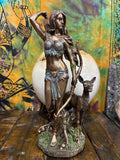 Artemis Statue — 9 7/8” (Greek Goddess of the Hunt Altar Decor