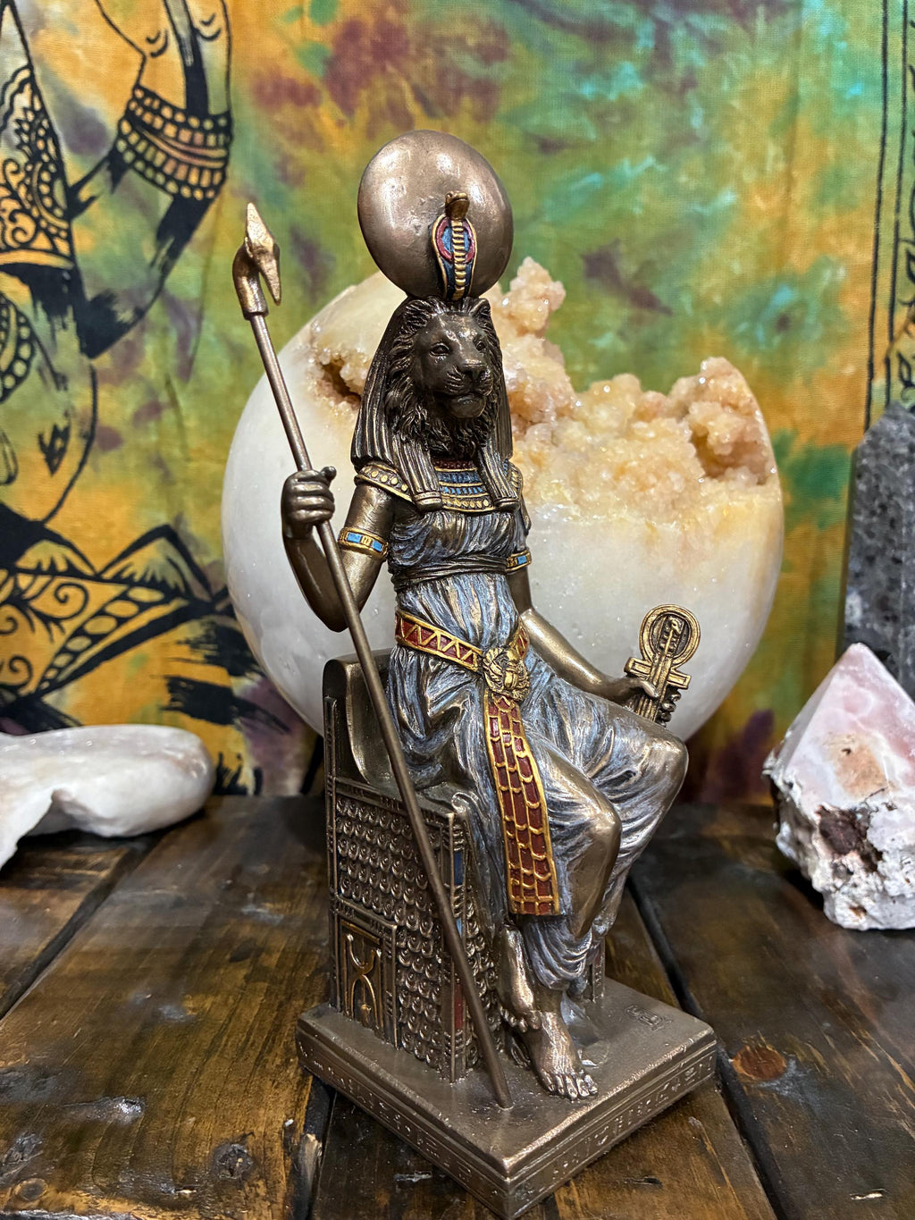 Sekhmet Statue – Egyptian Lioness Goddess, Altar Decor