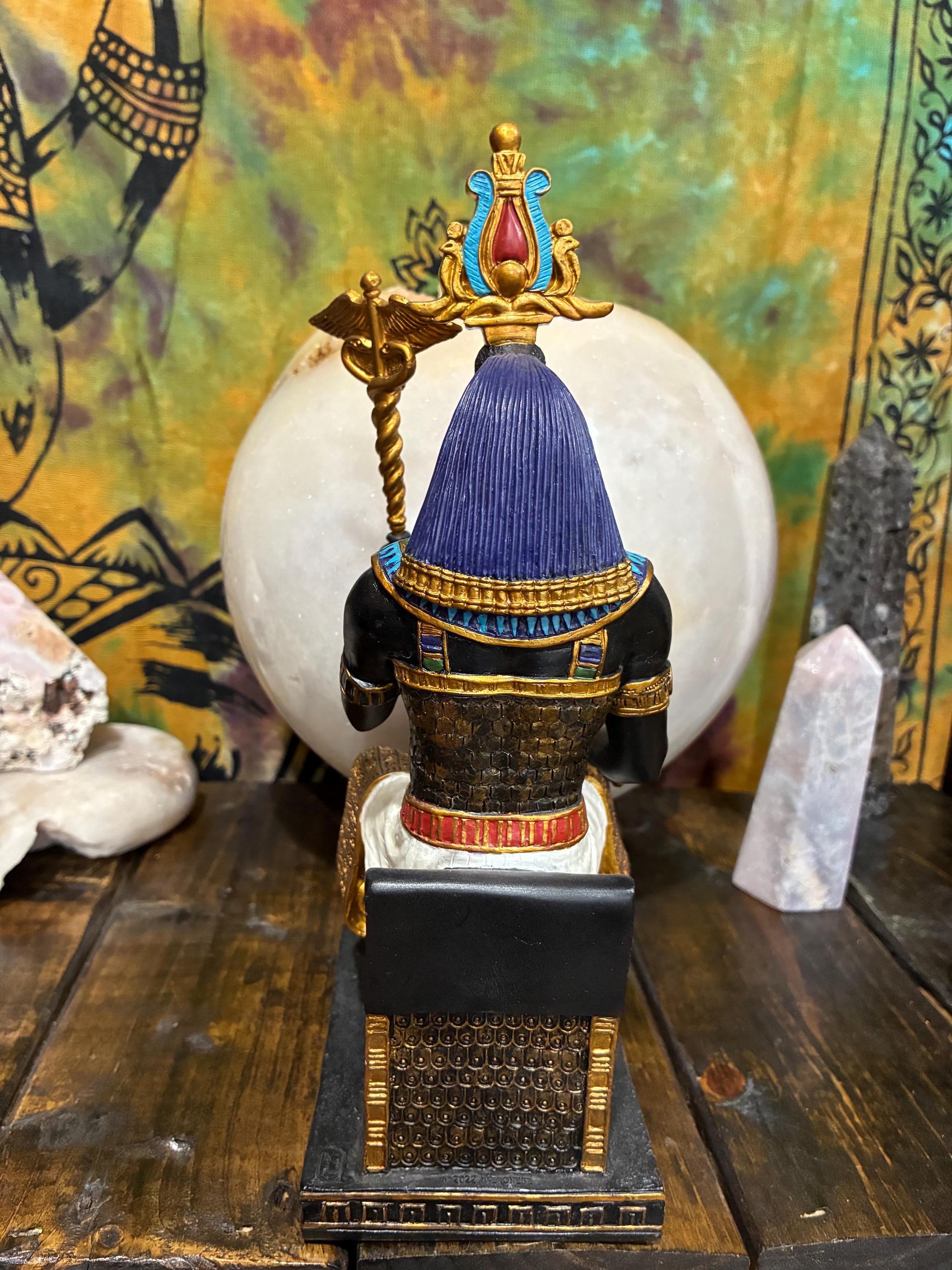 Thoth Statue | Egyptian God of Wisdom, Writing & Magic | Bronze Finish Altar Decor