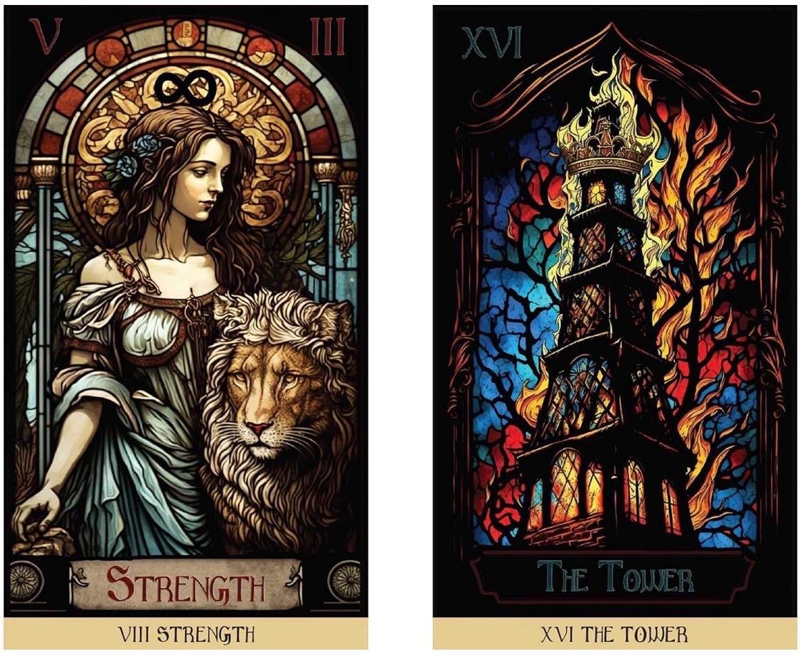 The Stained Glass Tarot: An Illuminated Journey through the Cards