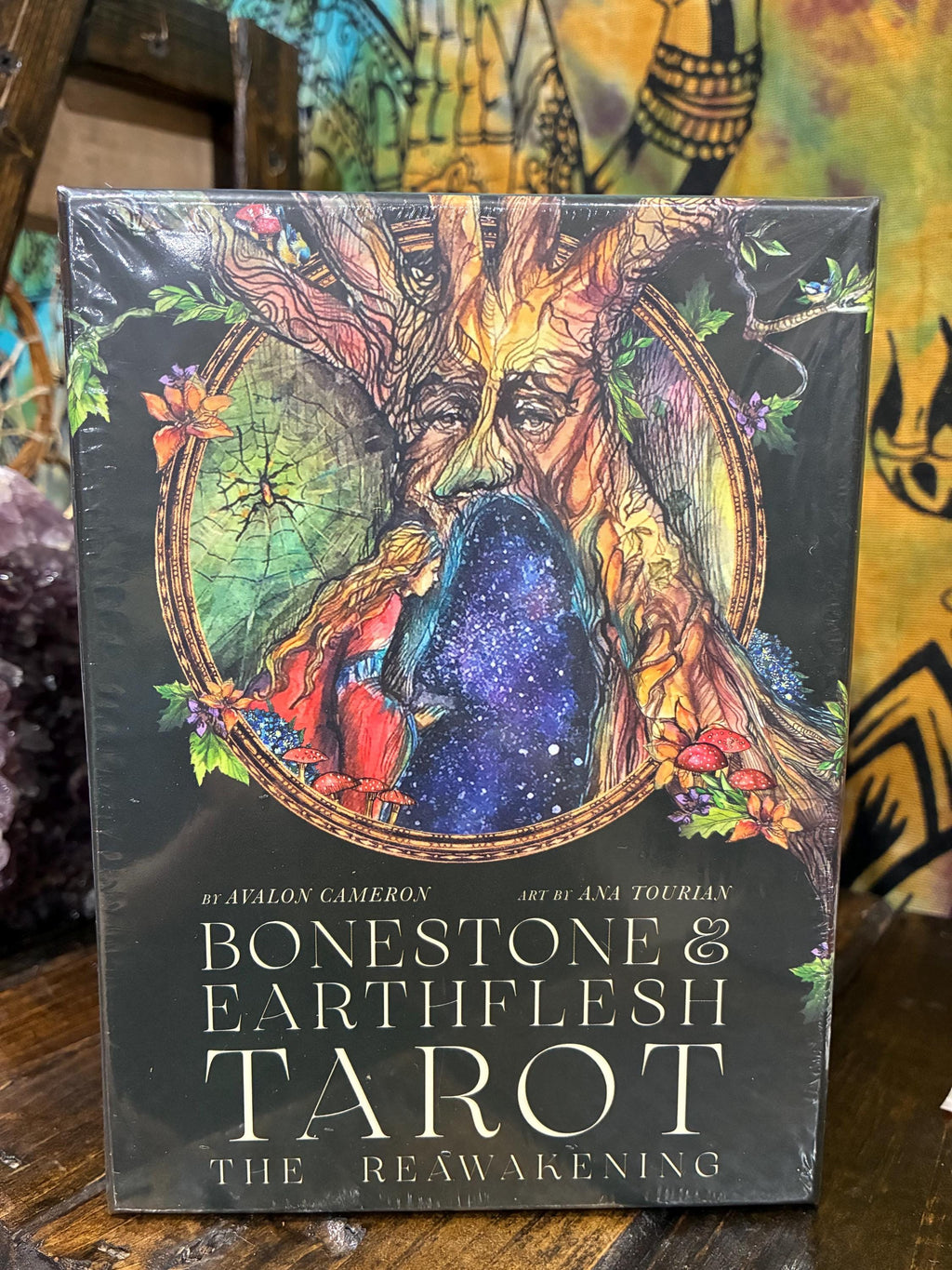 Bonestone & Earthflesh Tarot The Reawakening | Avalon Cameron + Ana Tourian | 79 Cards + 384 Page Full Color Guidebook | Mythic Fantasy Taro