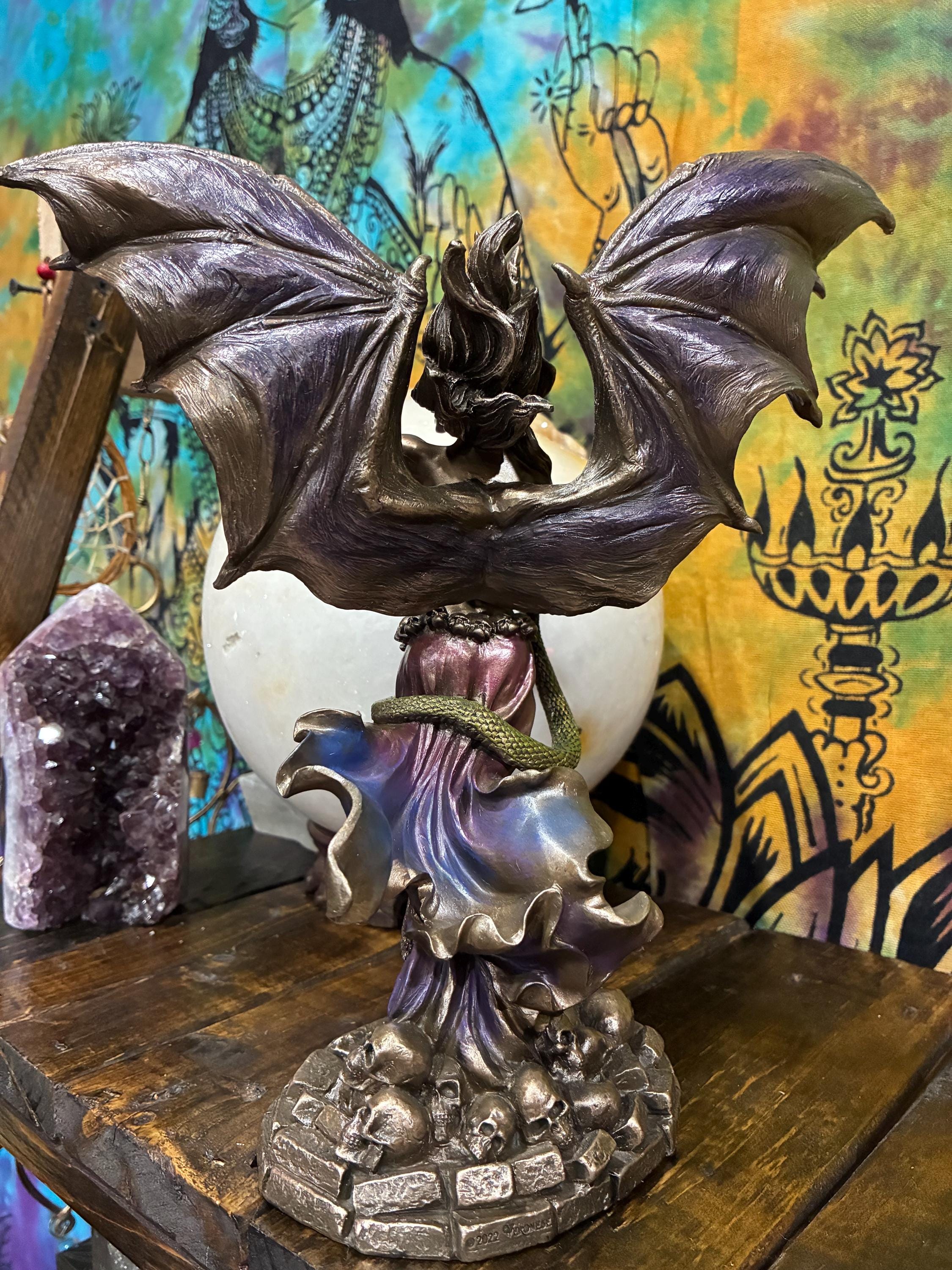 Lilith Statue Veronese Design | Cold Cast Resin Dark Goddess Figurine | Gothic Altar Decor