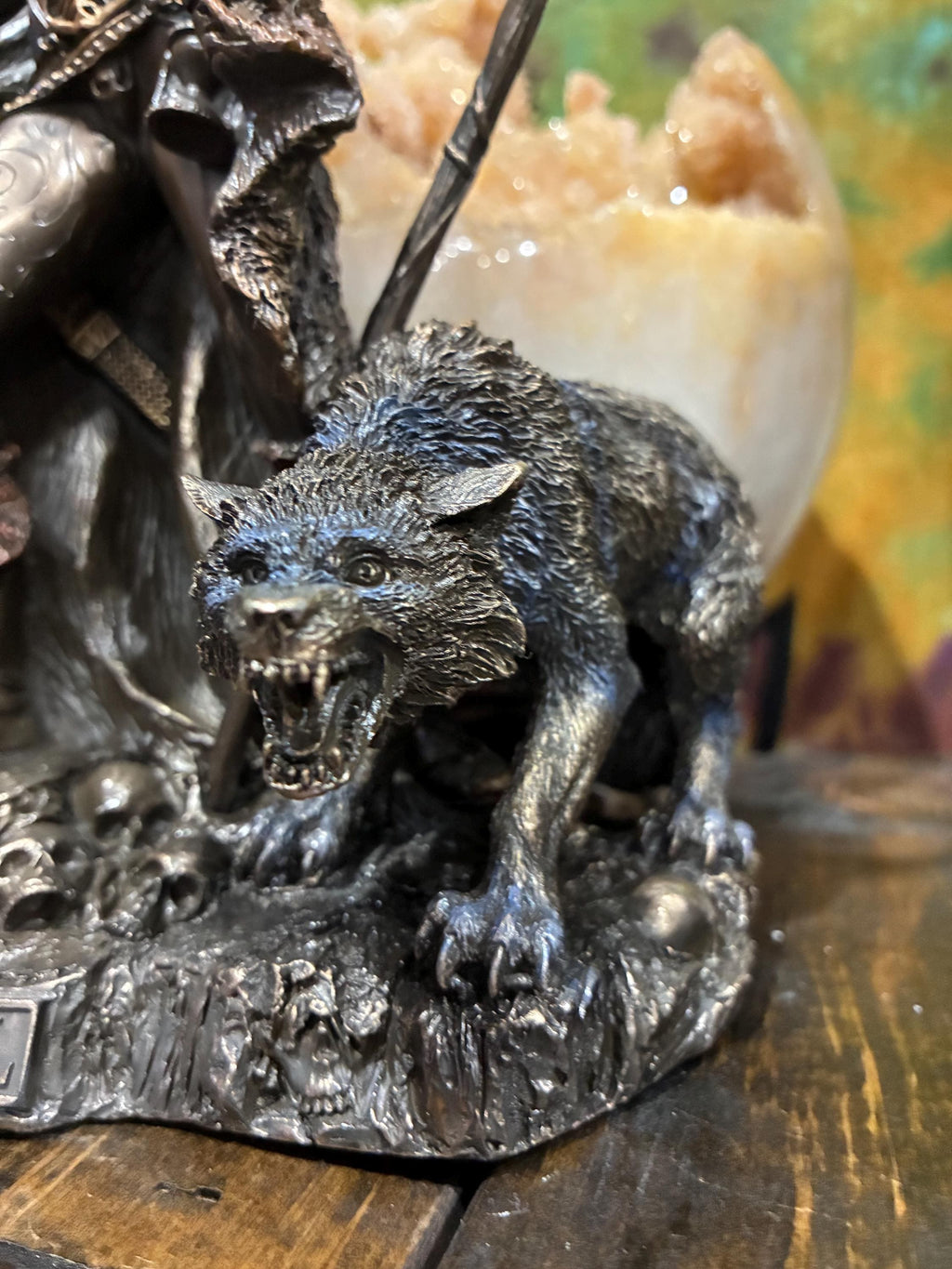 Hel Norse Goddess Statue – Bronze Finish, Pagan Altar Decor