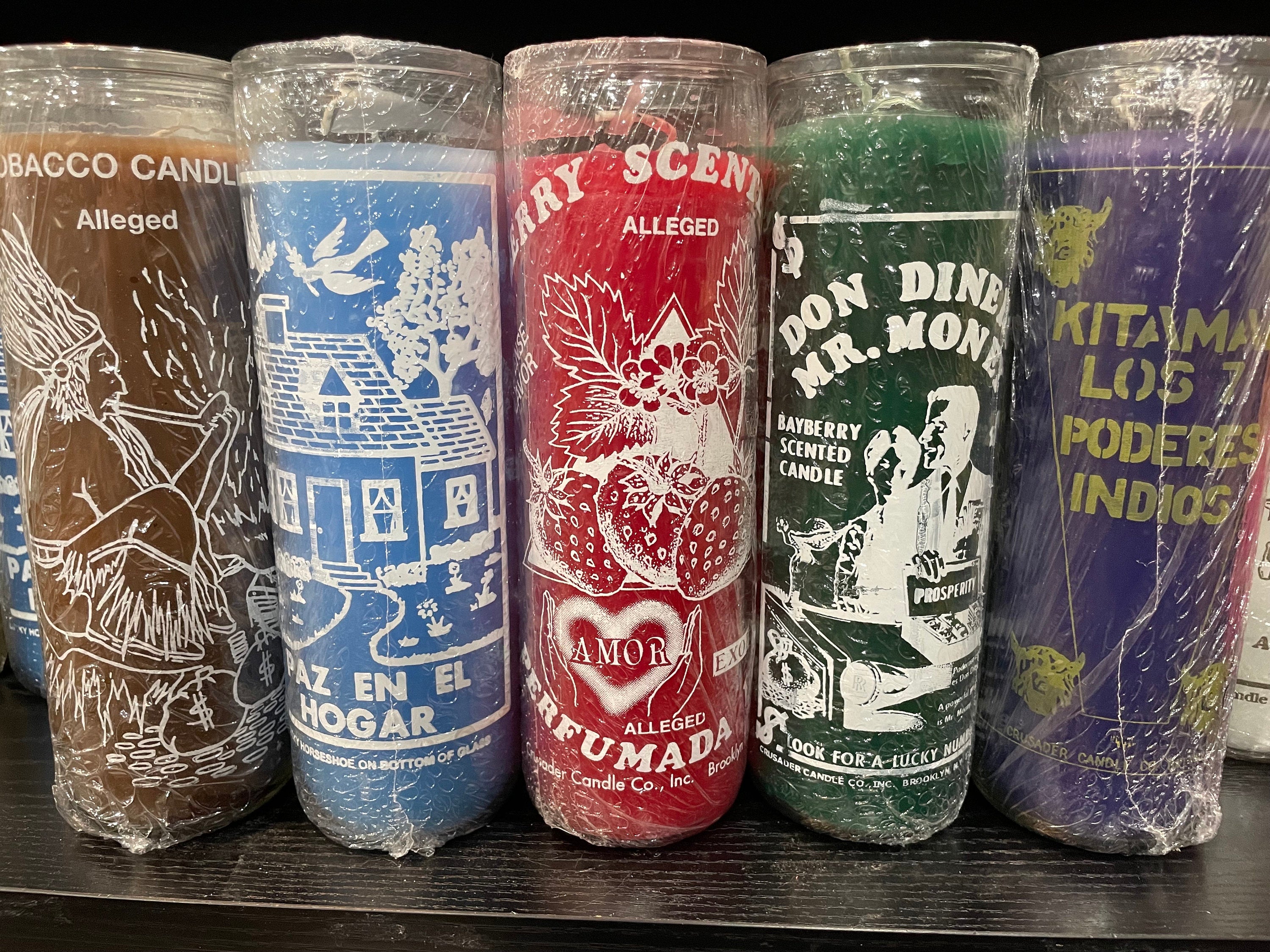 Mr. Money Novena Candle - Don Dinero Prosperity Candle - Bayberry Scented - Attract Wealth & Financial Abundance