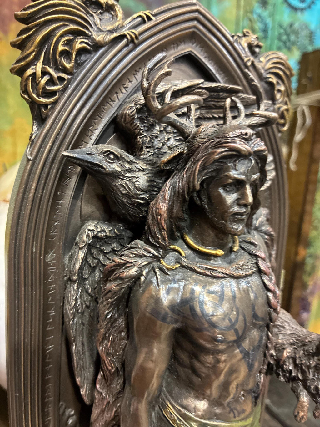 The Druid Statue – Nature Wisdom, Protection & Earth Magic | Pagan Altar Decor | Celtic Guardian, Spiritual Gift