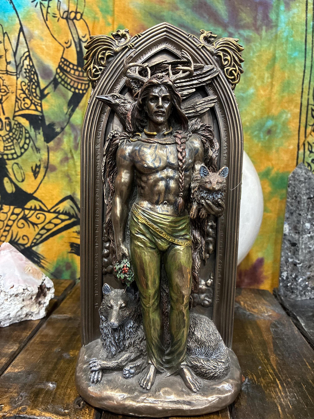 The Druid Statue – Nature Wisdom, Protection & Earth Magic | Pagan Altar Decor | Celtic Guardian, Spiritual Gift