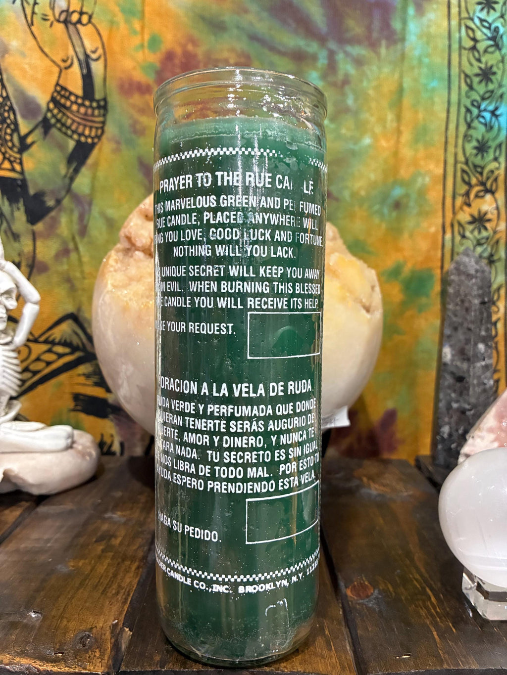 Ruda Candle – Rue Novena, Protection, Luck & Peace