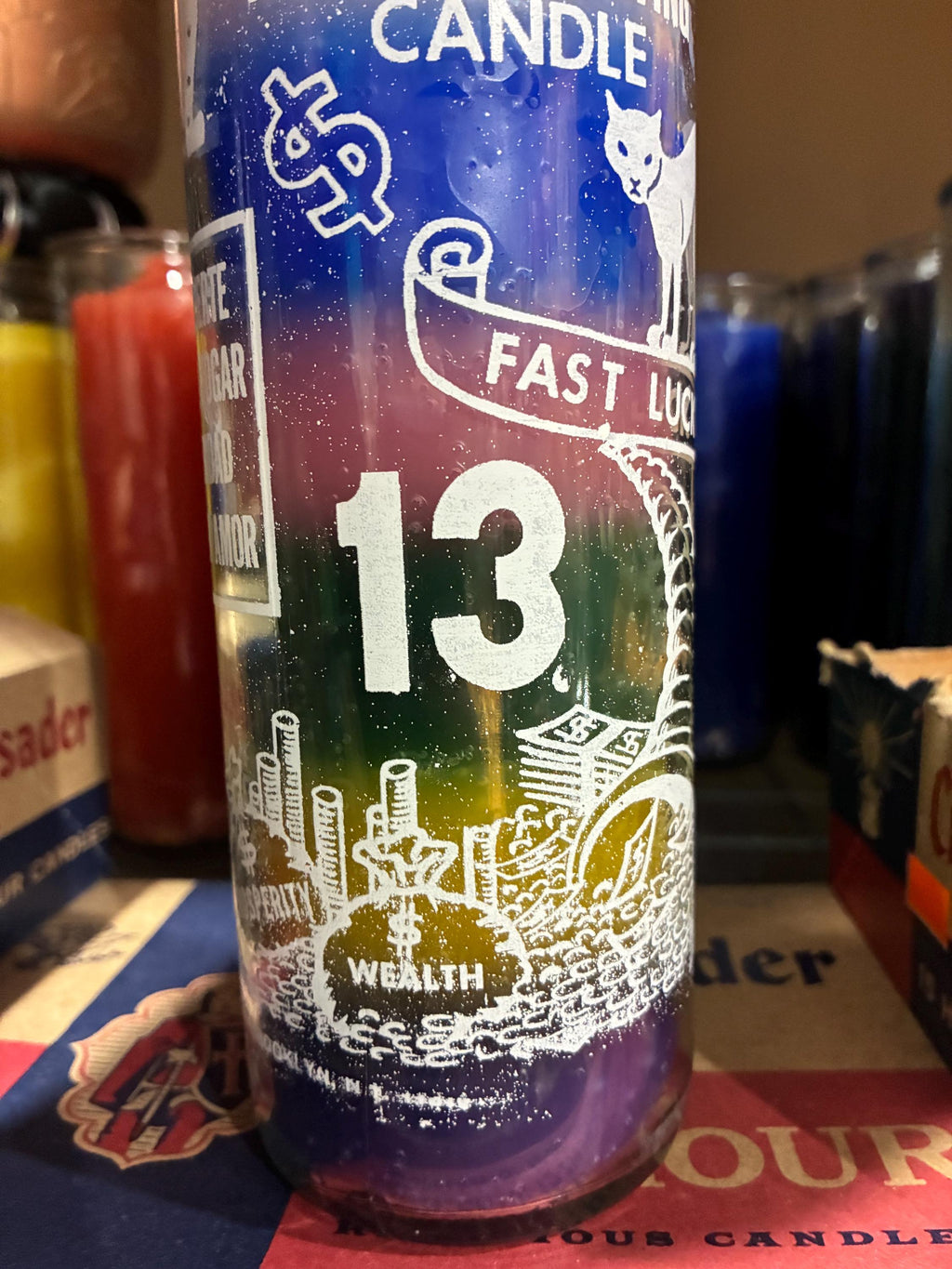 Lucky 7-11  Intention Candle: All Purpose Novena Candle