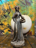 Idunn Statue 8 7/8" Bronze Cast Resin | Youth, Renewal, Golden Apples | Pagan Altar Decor