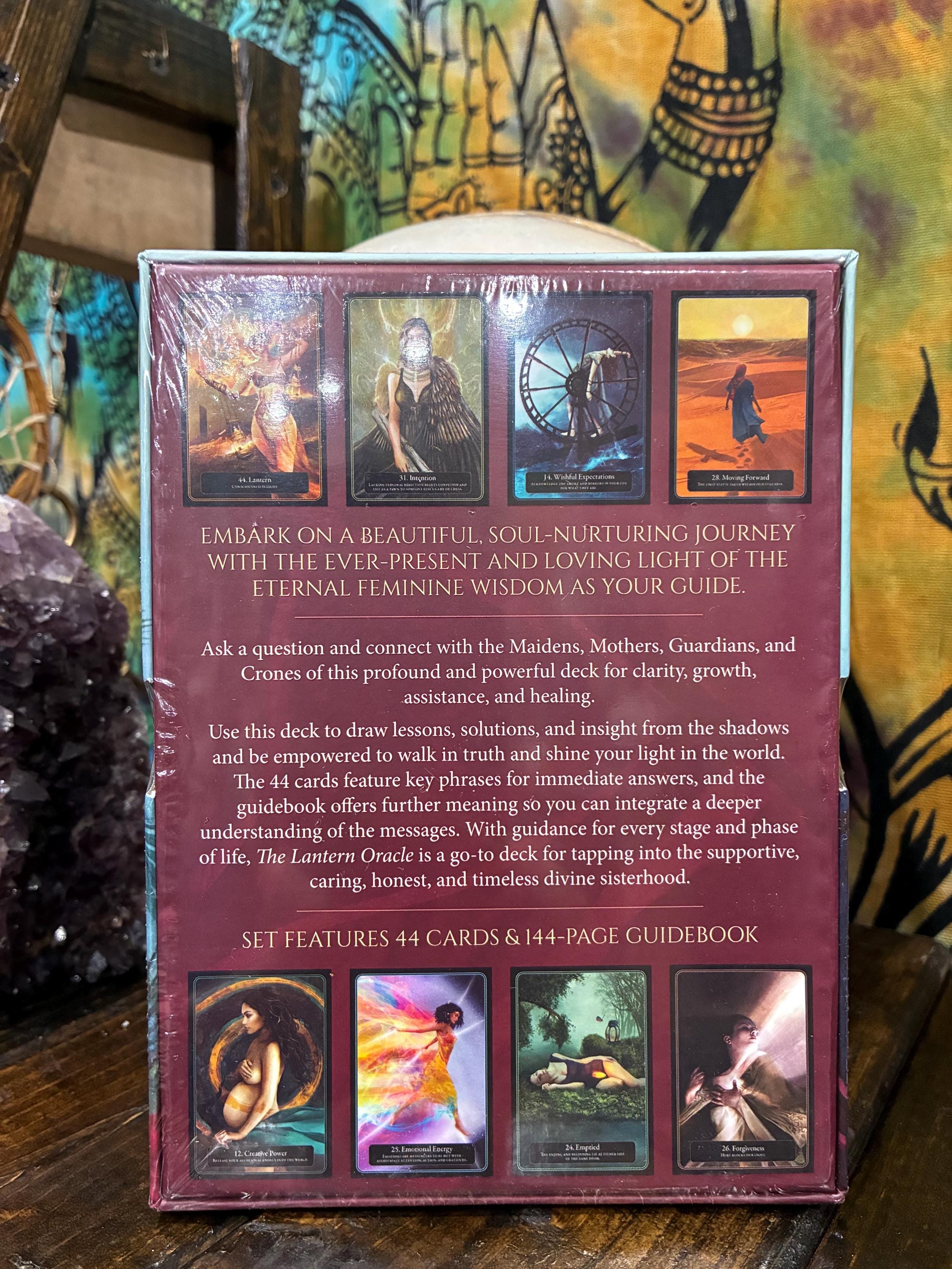 The Lantern Oracle Deck | Shadow Work, Healing, Divine Feminine Wisdom (44 Cards + Guidebook)