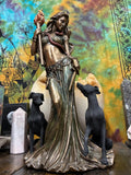 Hecate Statue - Bronze Finish Greek Goddess Altar Decor