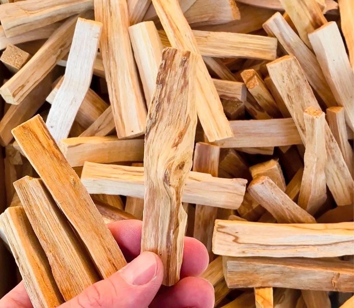 Peruvian Palo Santo Smudge Stick 4" | Holy Wood Incense for Cleansing, Meditation (5 Pack)