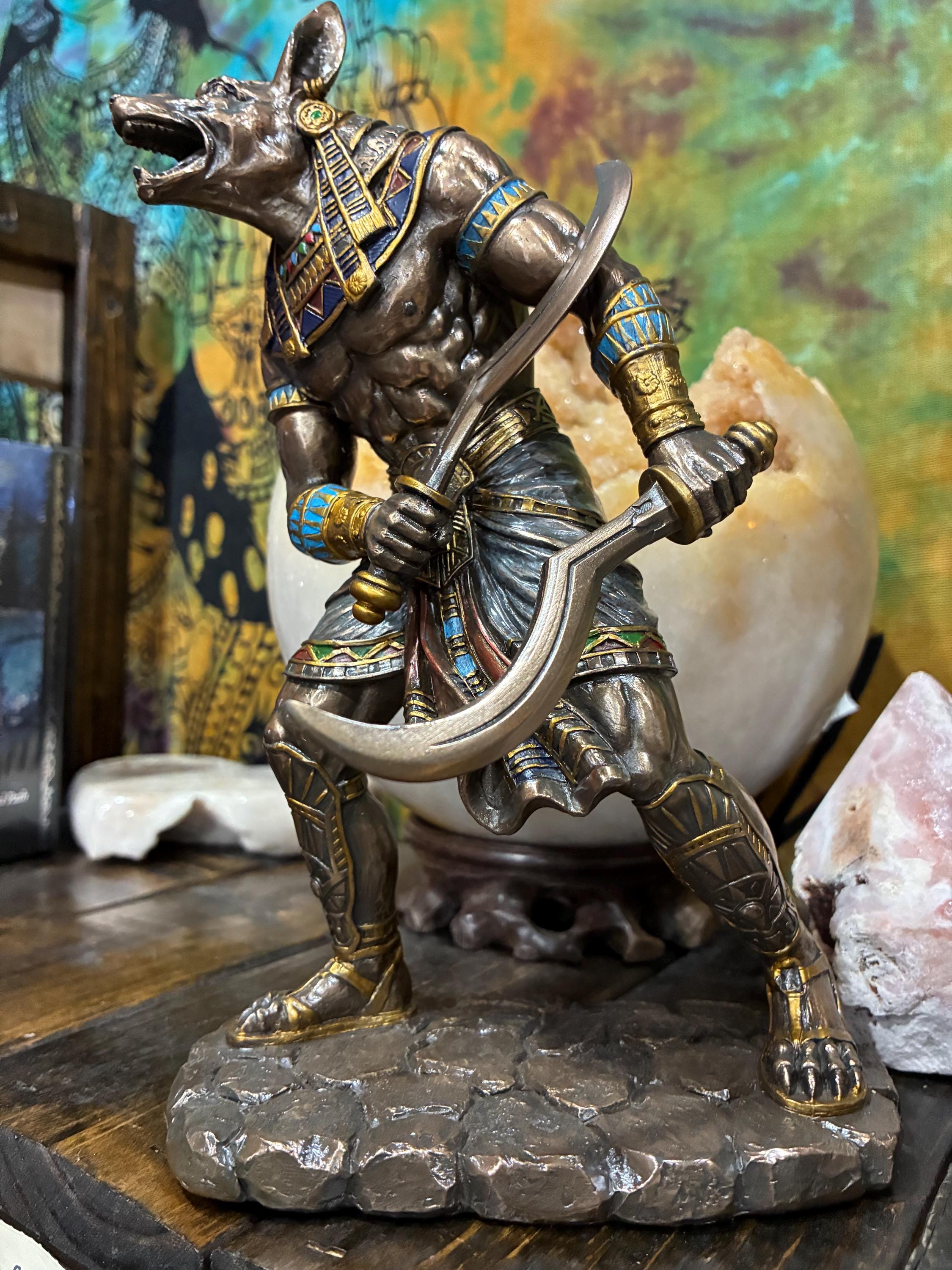 Anubis Statue | Bronze Finish Egyptian God, Altar Decor