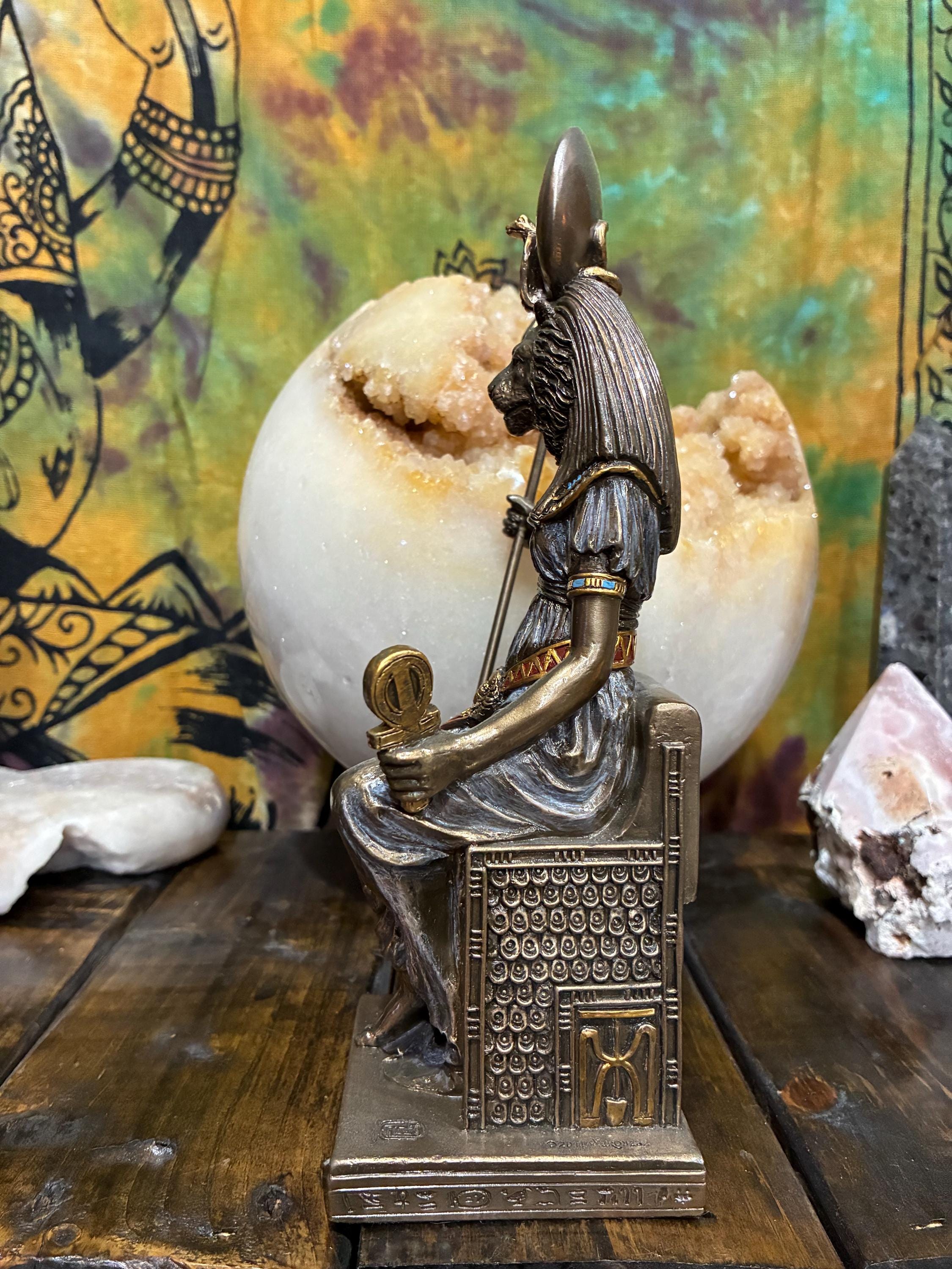Sekhmet Statue – Egyptian Lioness Goddess, Altar Decor