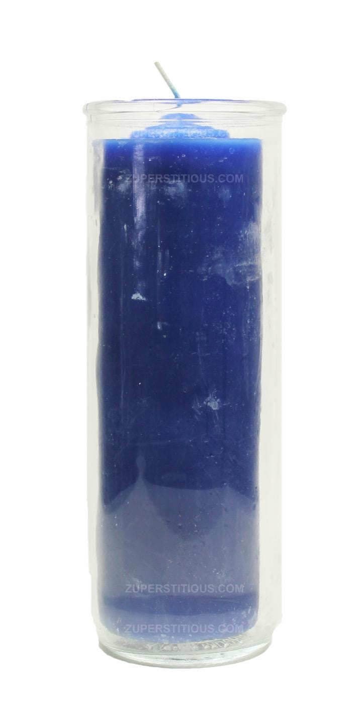 7-Day Glass Jar Candle | Unscented Ritual Spell Candle, Horse Imprint