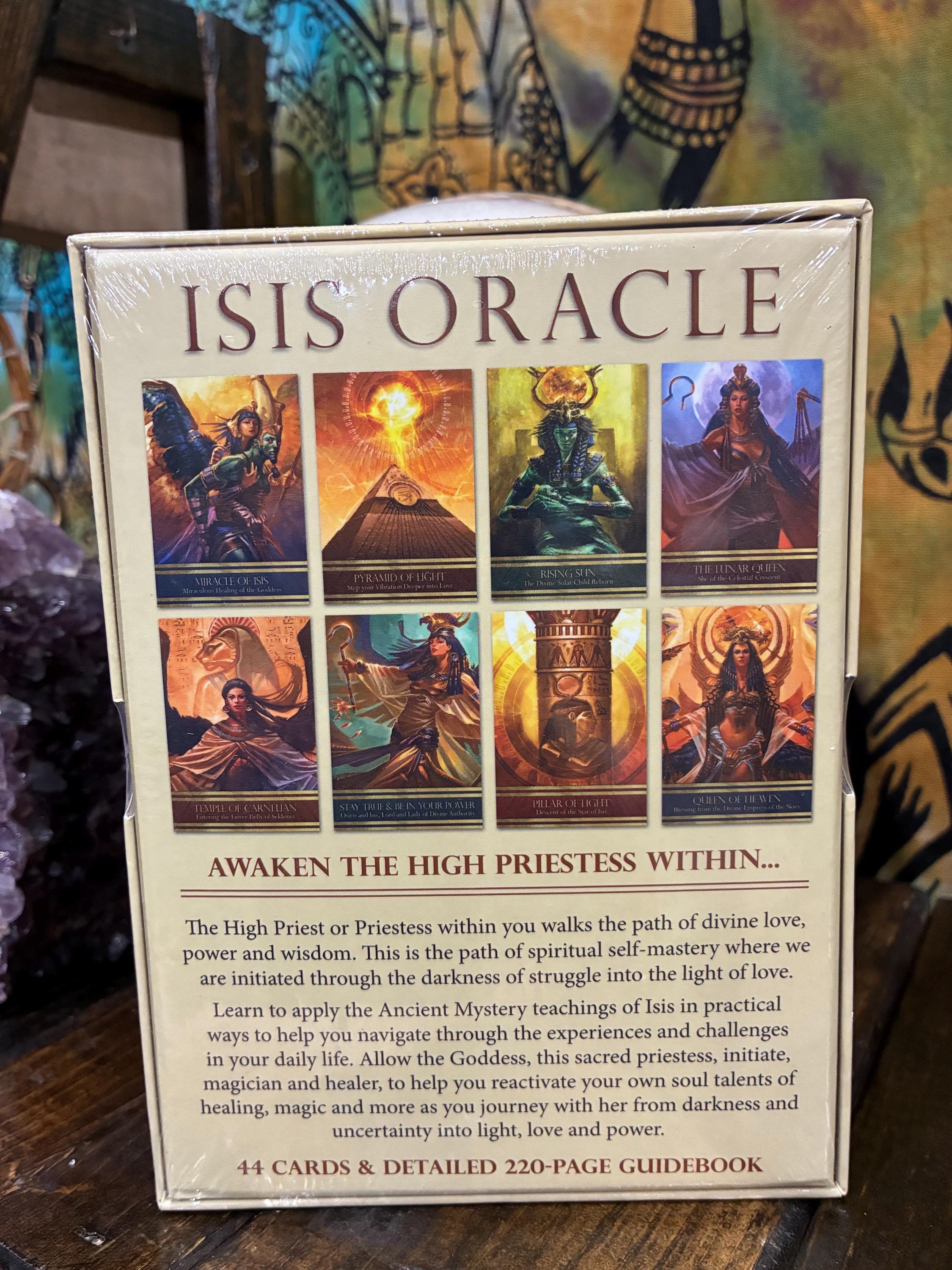 Isis Oracle Deck | Alana Fairchild | 44 Card Oracle + 220 Page Guidebook | Egyptian Goddess Oracle | Priestess Wisdom | Healing & Intuition