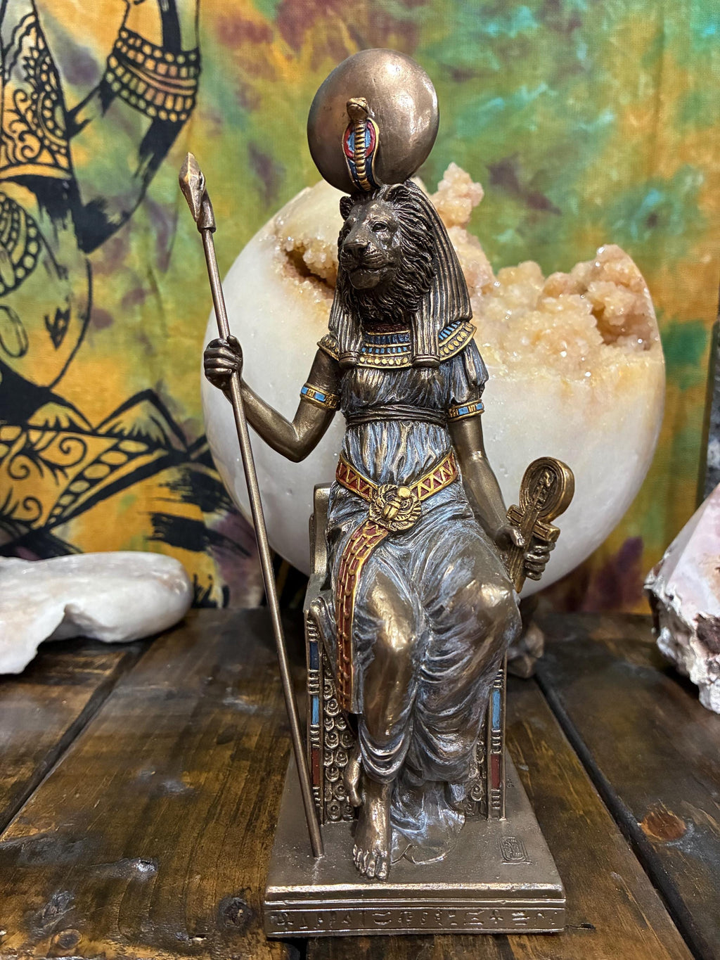 Sekhmet Statue – Egyptian Lioness Goddess, Altar Decor