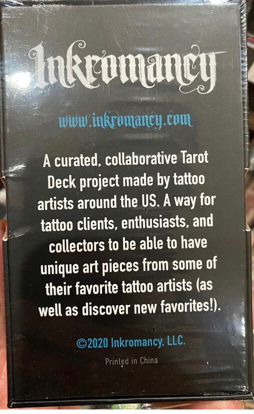 Inkromancy Tarot Deck | Tattoo Artist Collaborative | Modern Flash Art (Collector Item)