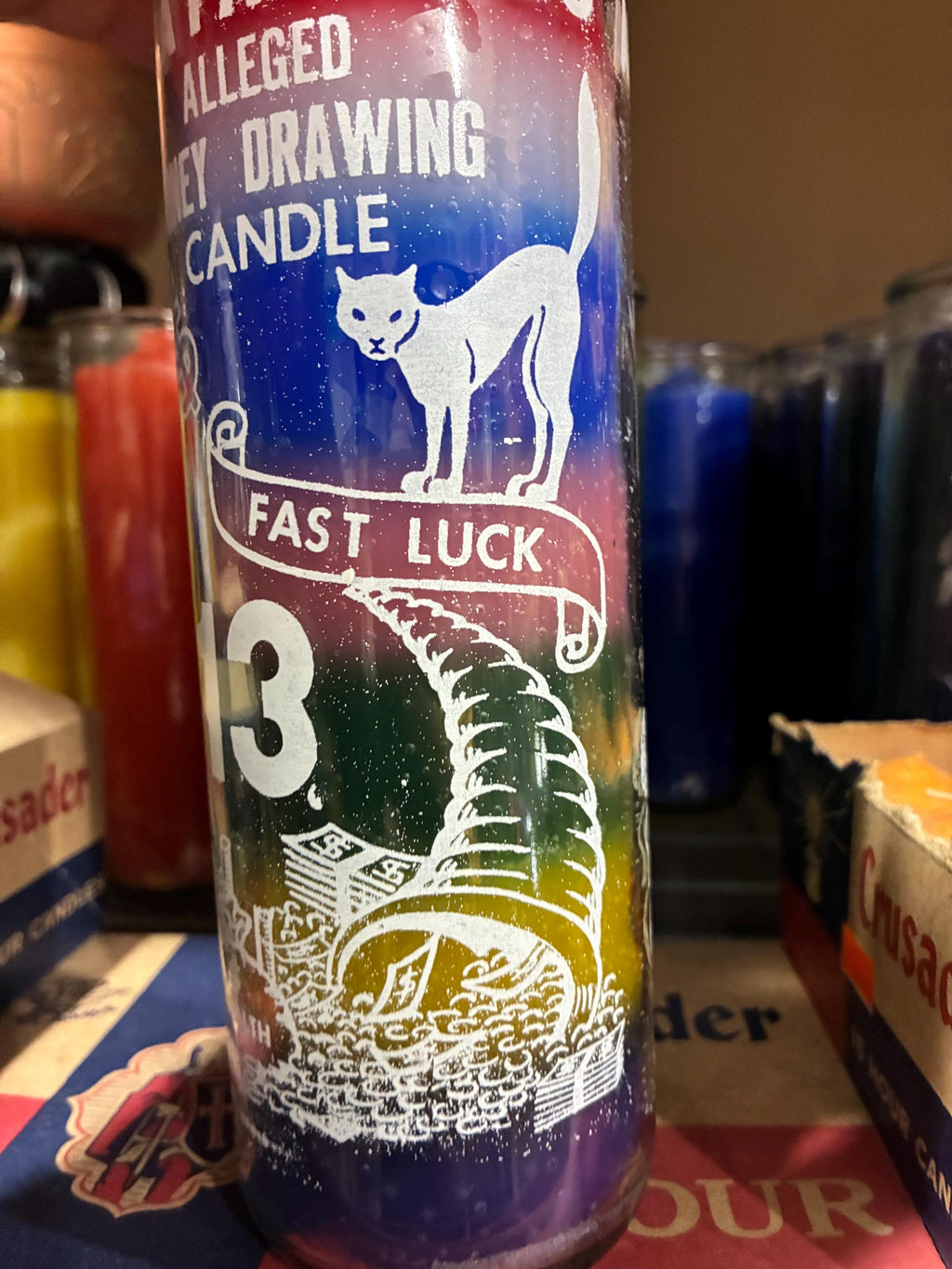 Lucky 7-11  Intention Candle: All Purpose Novena Candle