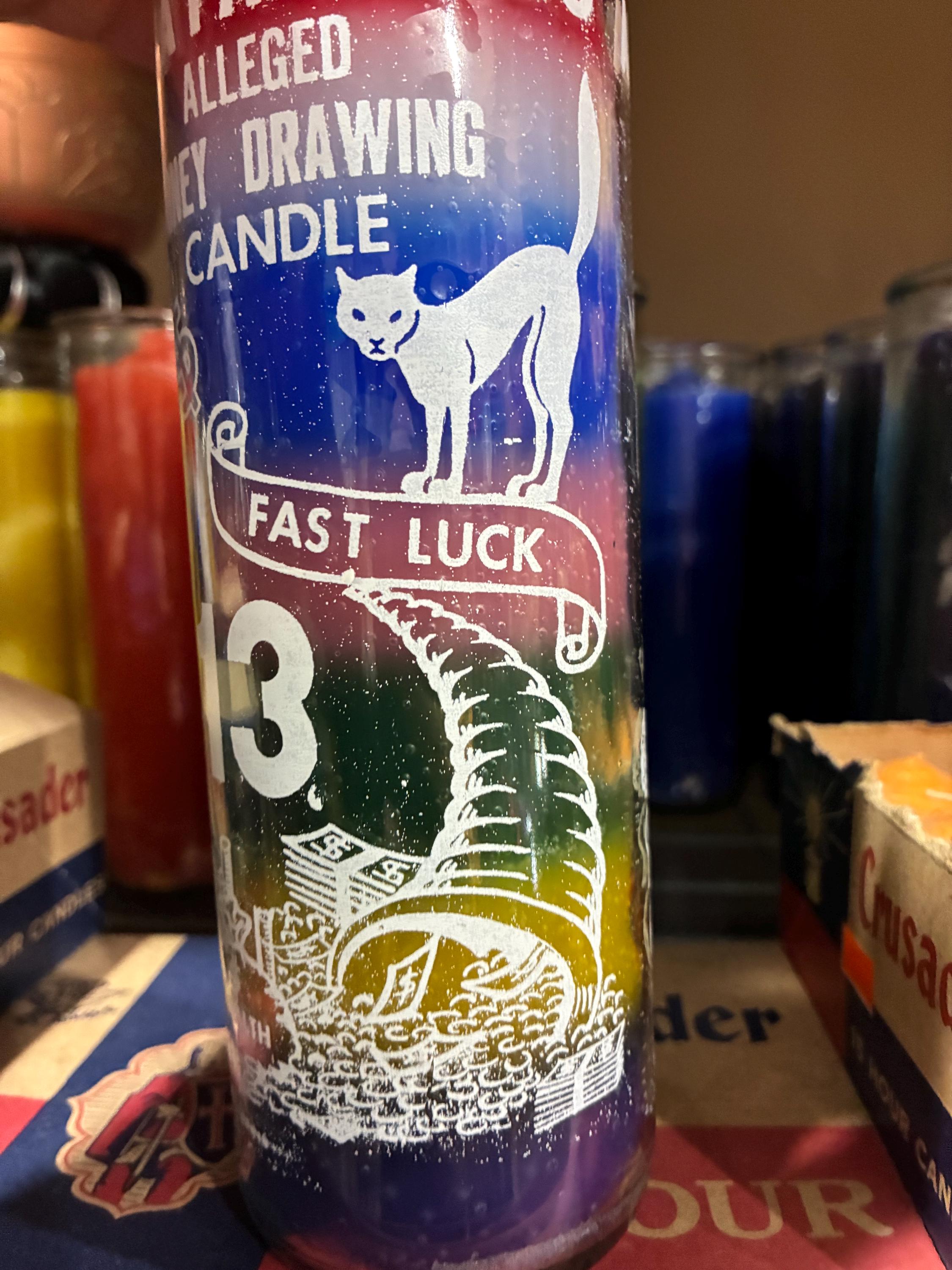 Lucky 7-11  Intention Candle: All Purpose Novena Candle
