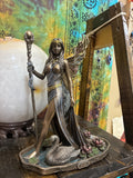 Áine Statue | Irish Faery Goddess, Swan & Lotus Altar Decor