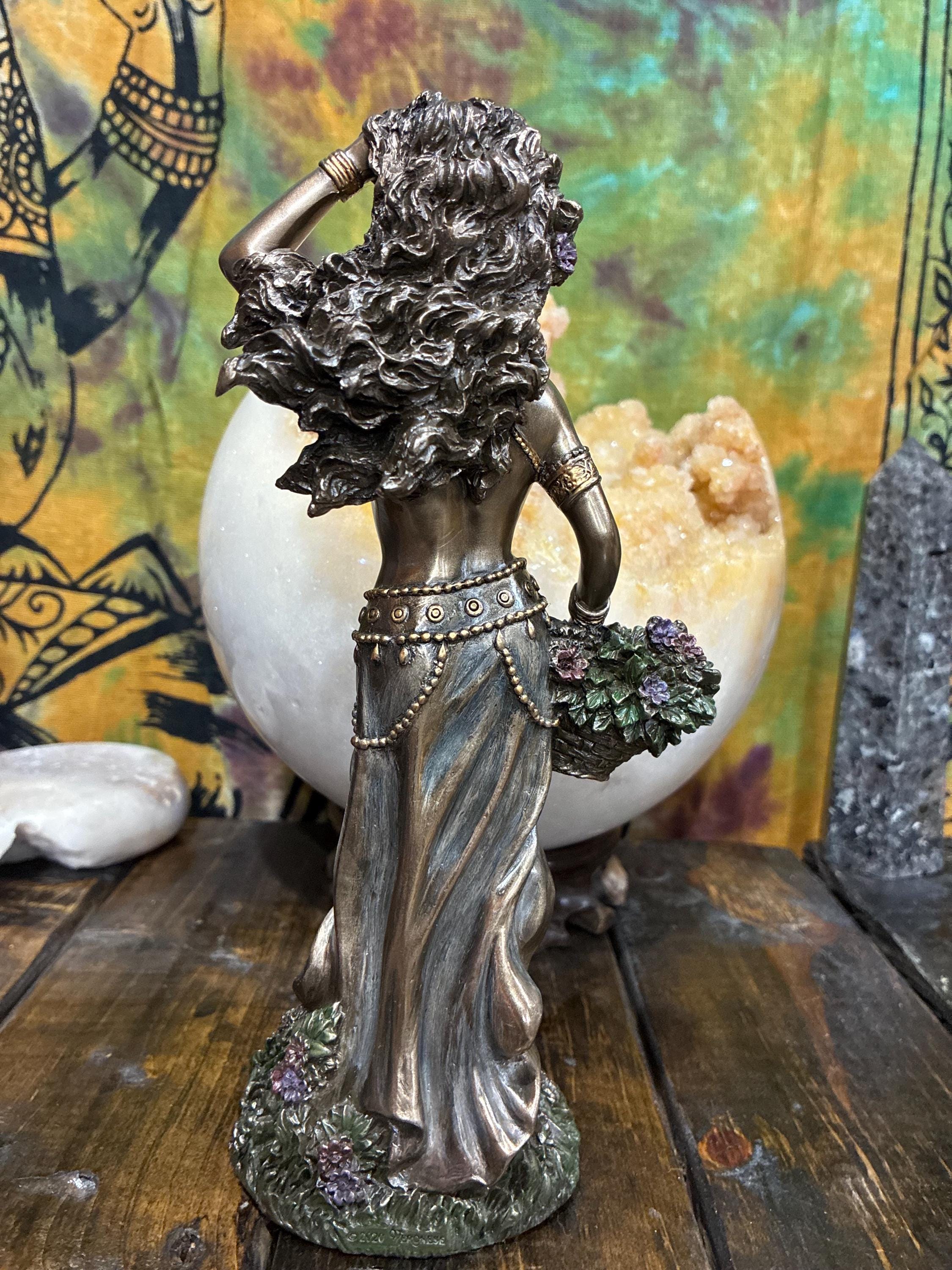 Aja Statue | Bronze Finish Orisha Altar Decor, Herbal Healing