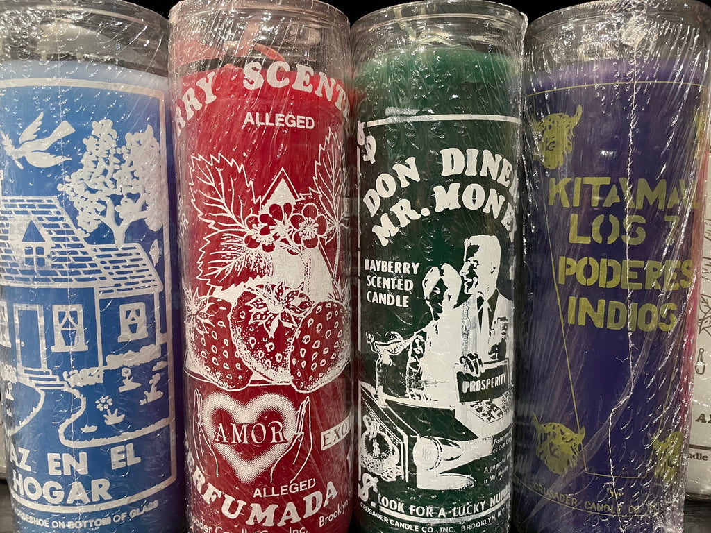 Scented novena candles - fragrance intention candles