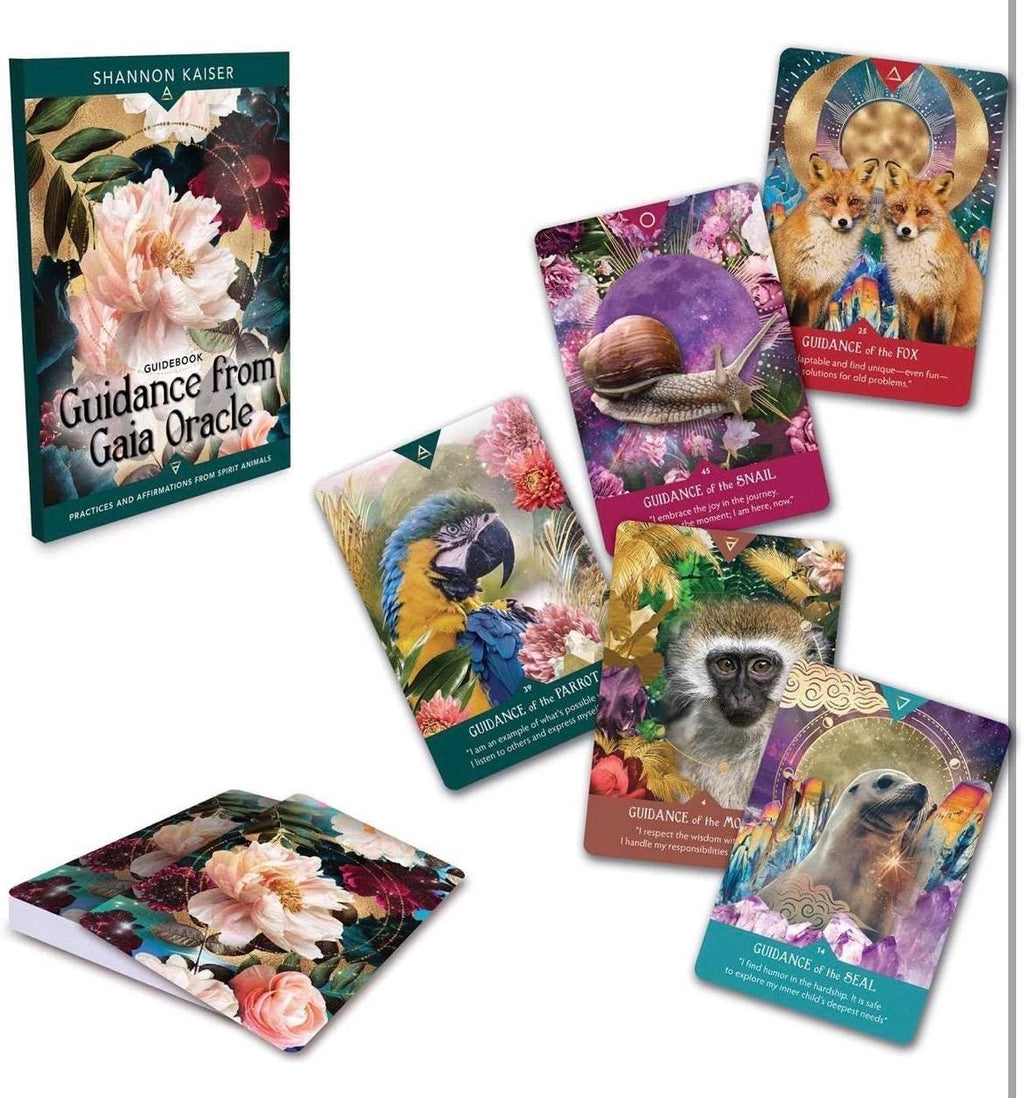Guidance from Gaia Oracle Cards: Spirit Animal Practices, Affirmations (Guidebook)