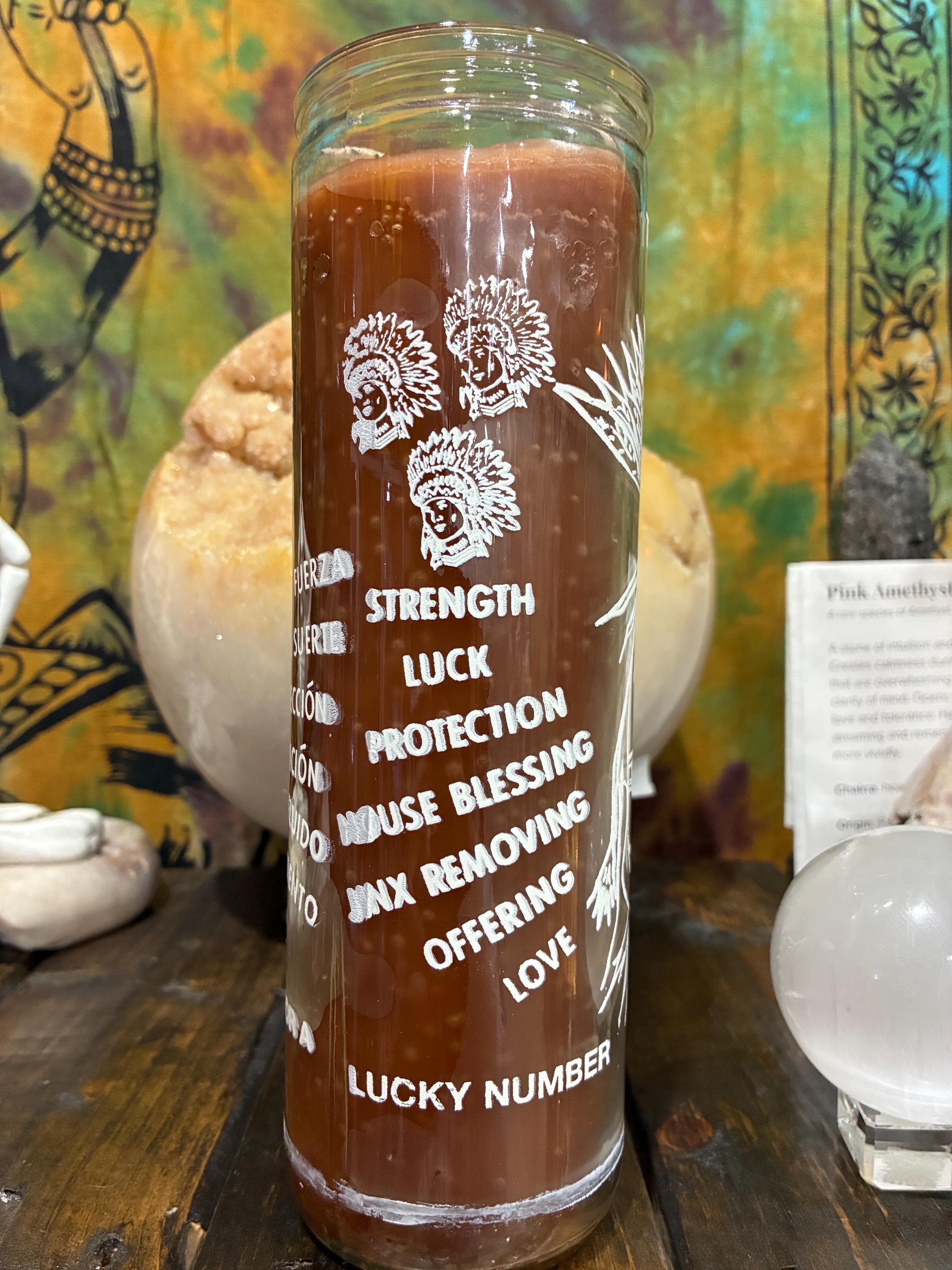 Tobacco Candle – Strength, Protection, Luck & Powerful Blessings