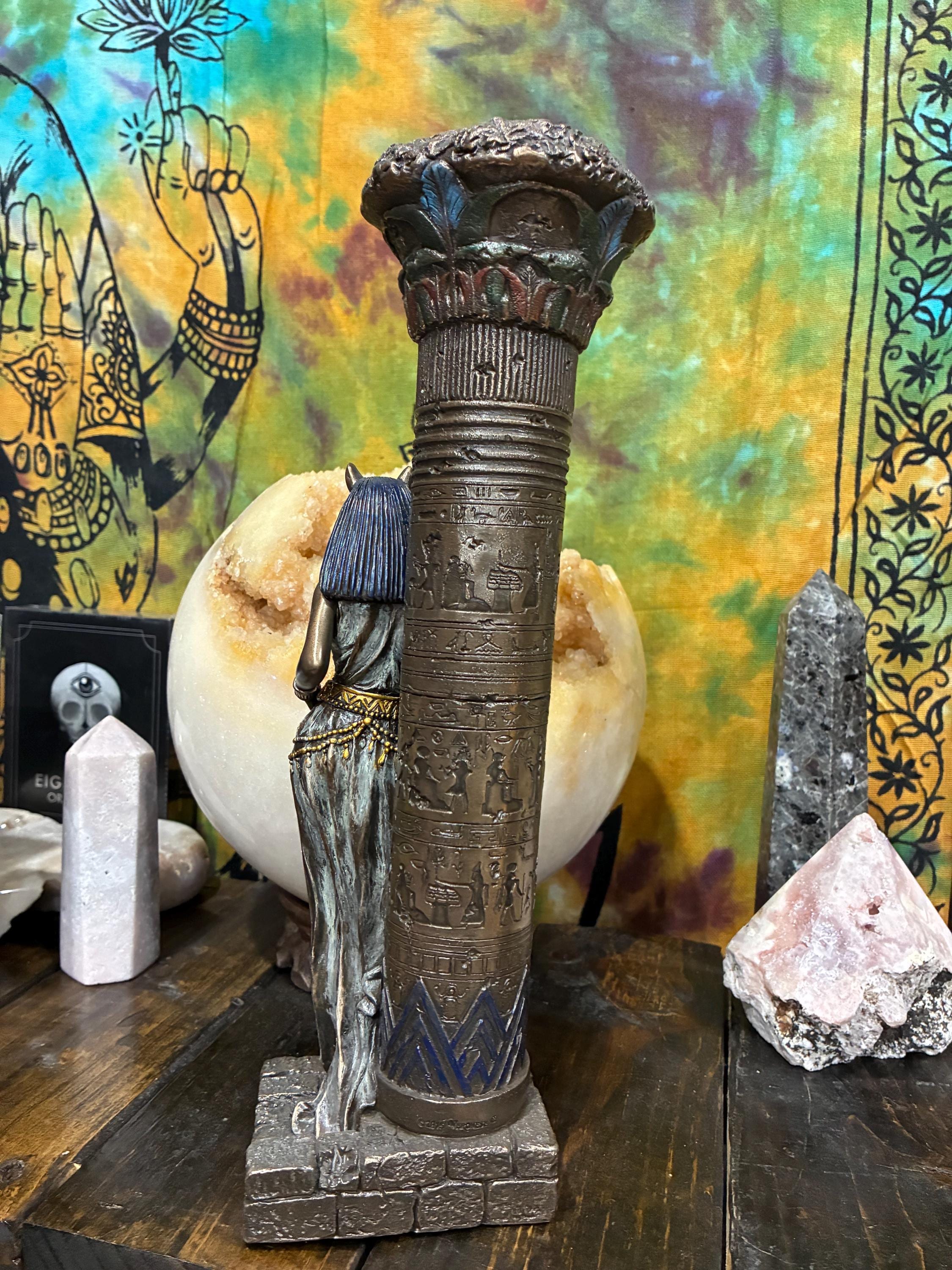 Bastet Statue Candle Holder – Egyptian Goddess Altar Decor