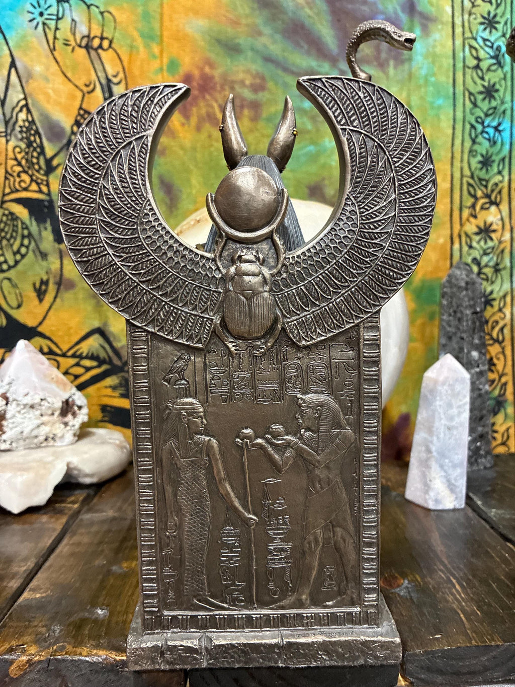 Anubis Statue on Throne | 11" Egyptian God Altar Decor