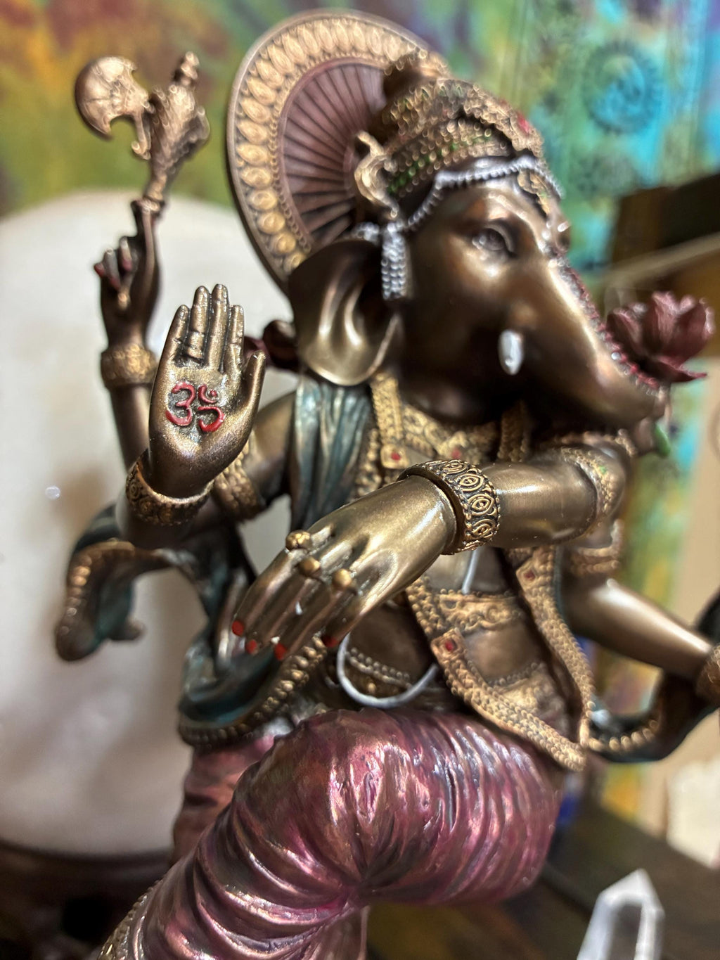 Ganesha (Ganesh) Statue — 8 3/8” | Remover of Obstacles | Hindu Deity Altar Decor | Spiritual Gift
