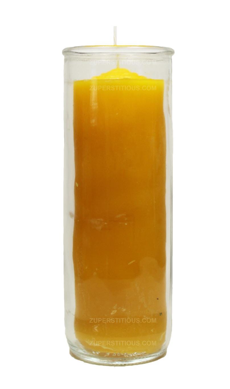 7-Day Glass Jar Candle | Unscented Ritual Spell Candle, Horse Imprint