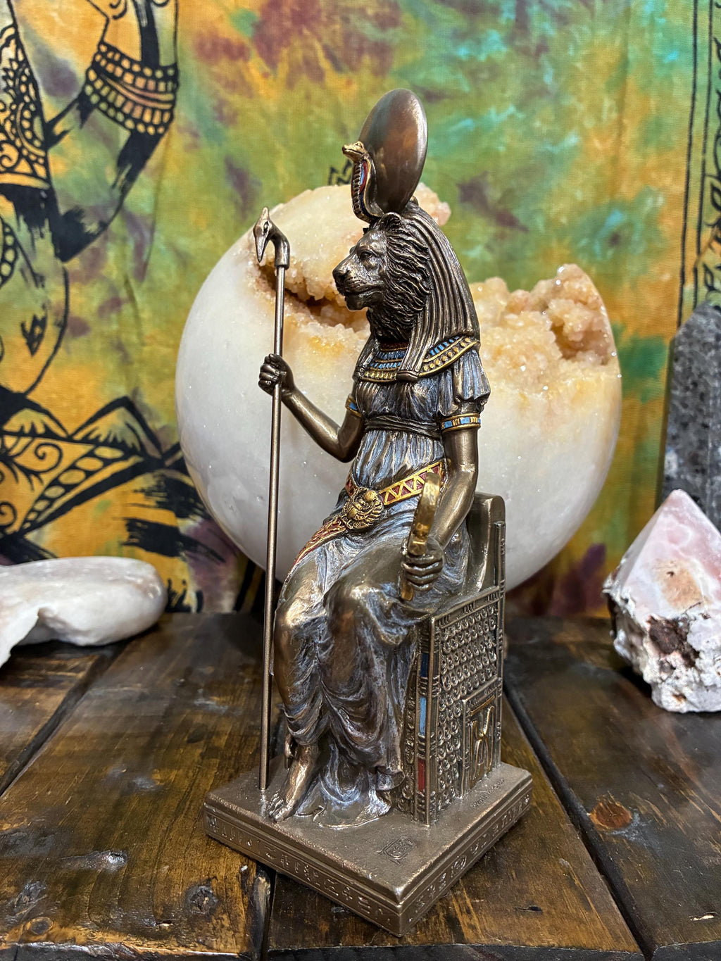 Sekhmet Statue – Egyptian Lioness Goddess, Altar Decor