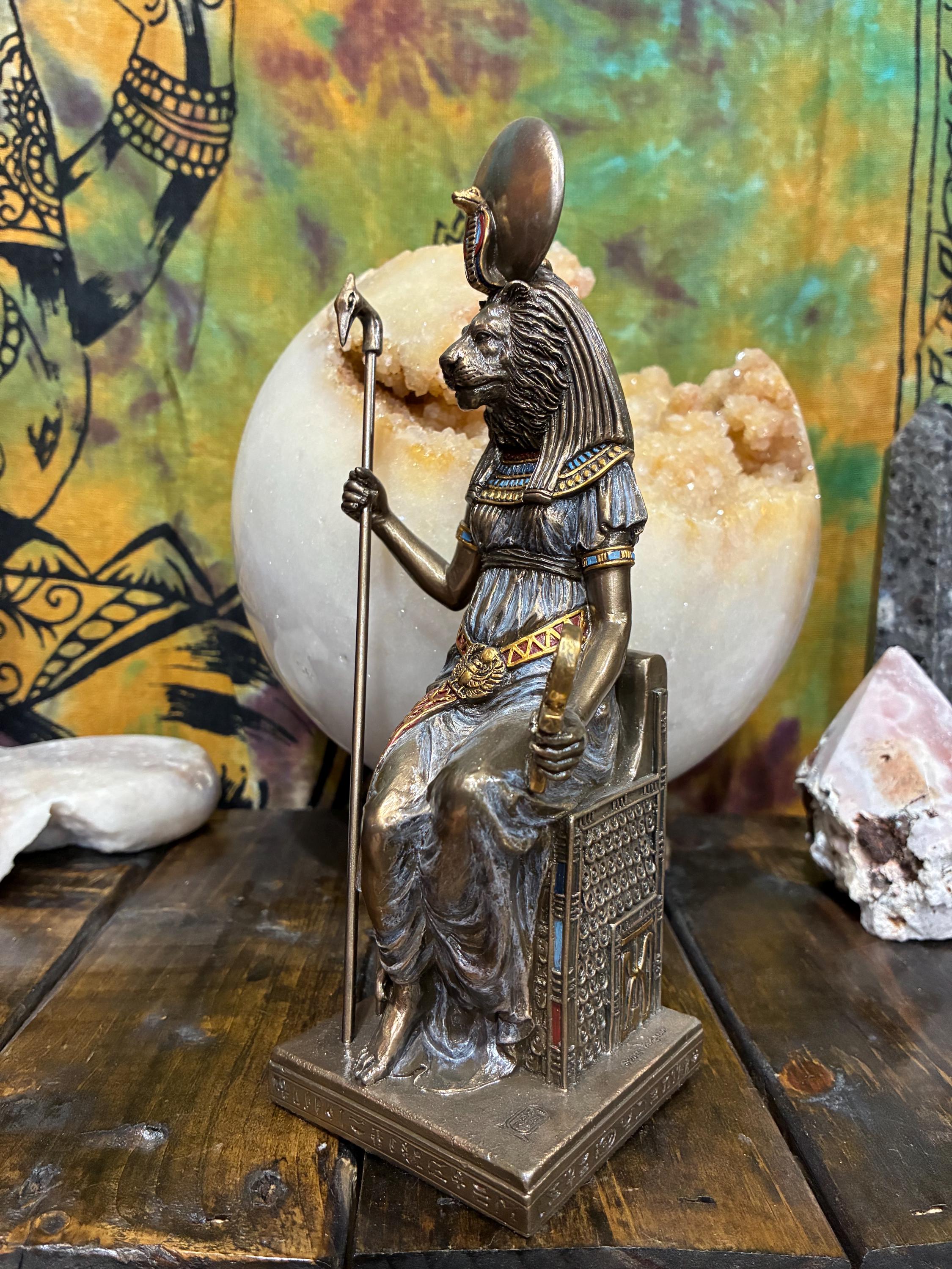 Sekhmet Statue – Egyptian Lioness Goddess, Altar Decor