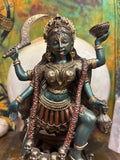 Kali Statue | 7 7/8" Bronze Cast Resin Hindu Goddess Altar Decor