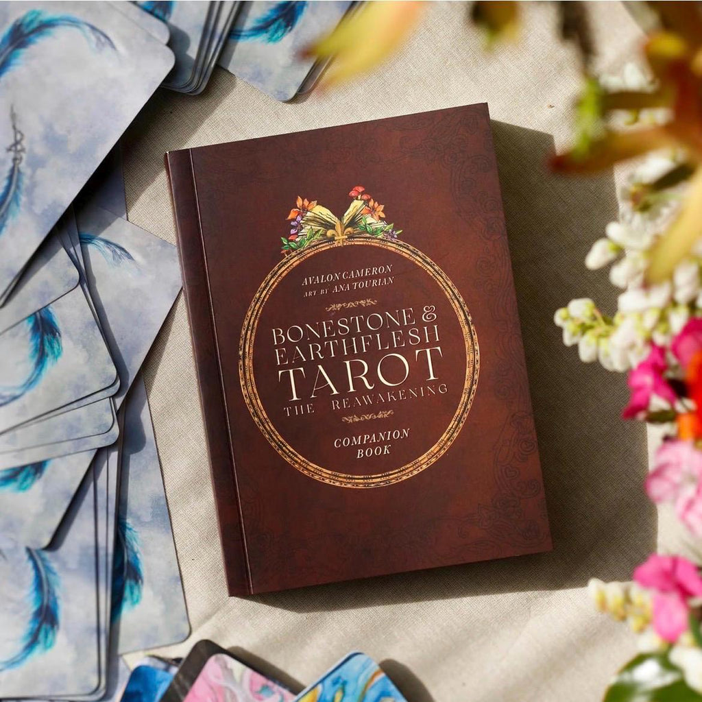 Bonestone & Earthflesh Tarot The Reawakening | Avalon Cameron + Ana Tourian | 79 Cards + 384 Page Full Color Guidebook | Mythic Fantasy Taro