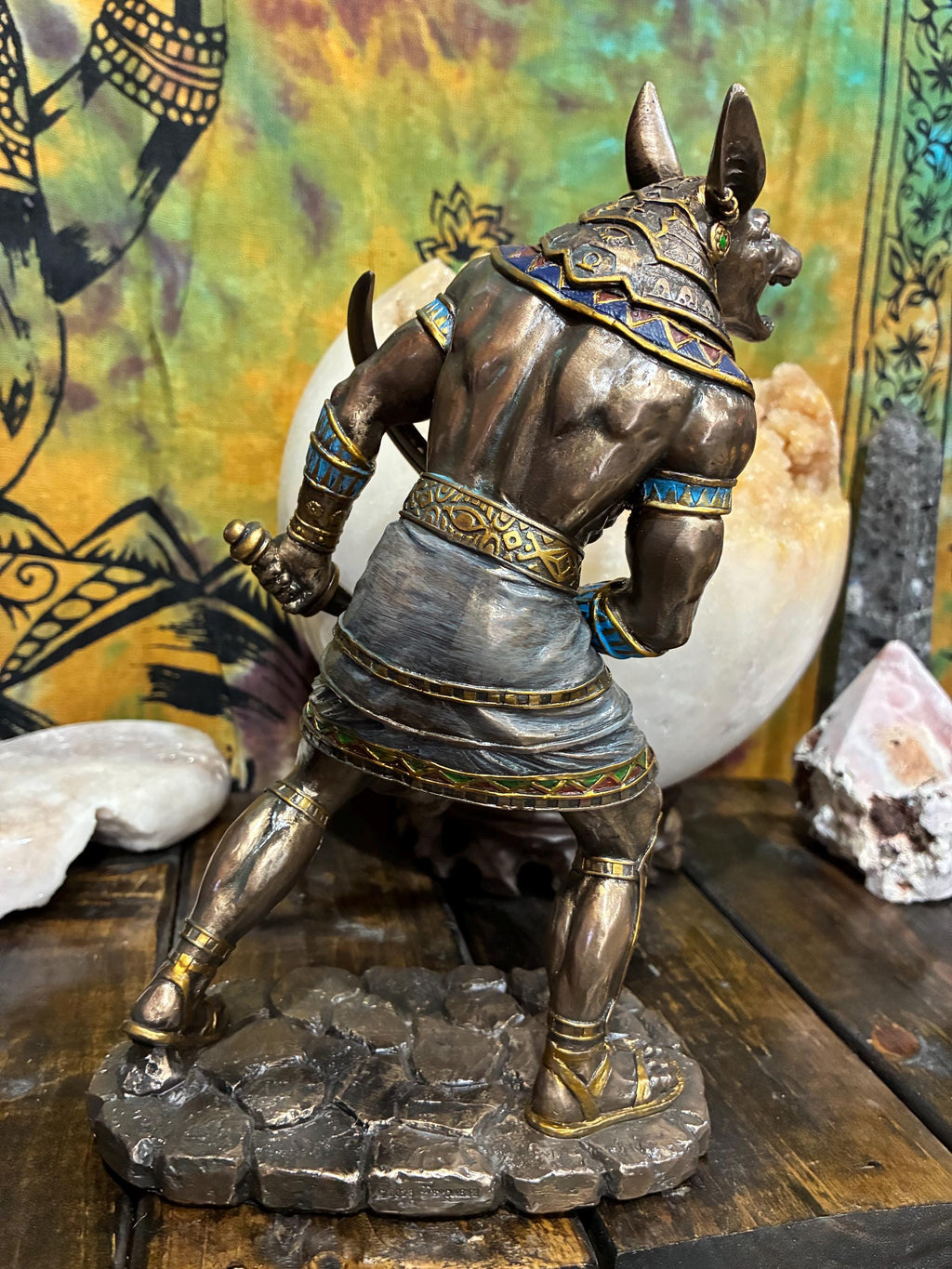 Anubis Statue | Bronze Finish Egyptian God, Altar Decor