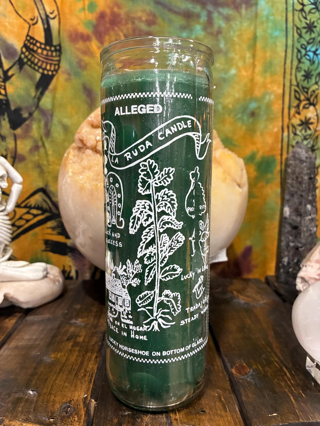 Ruda Candle – Rue Novena, Protection, Luck & Peace