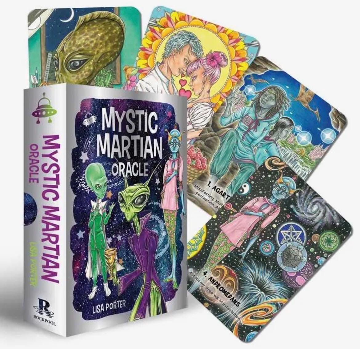 Mystic Martian Oracle (Cards + Guidebook) | New & Factory Sealed | Alien Oracle Deck | Lisa Porter | Rockpool