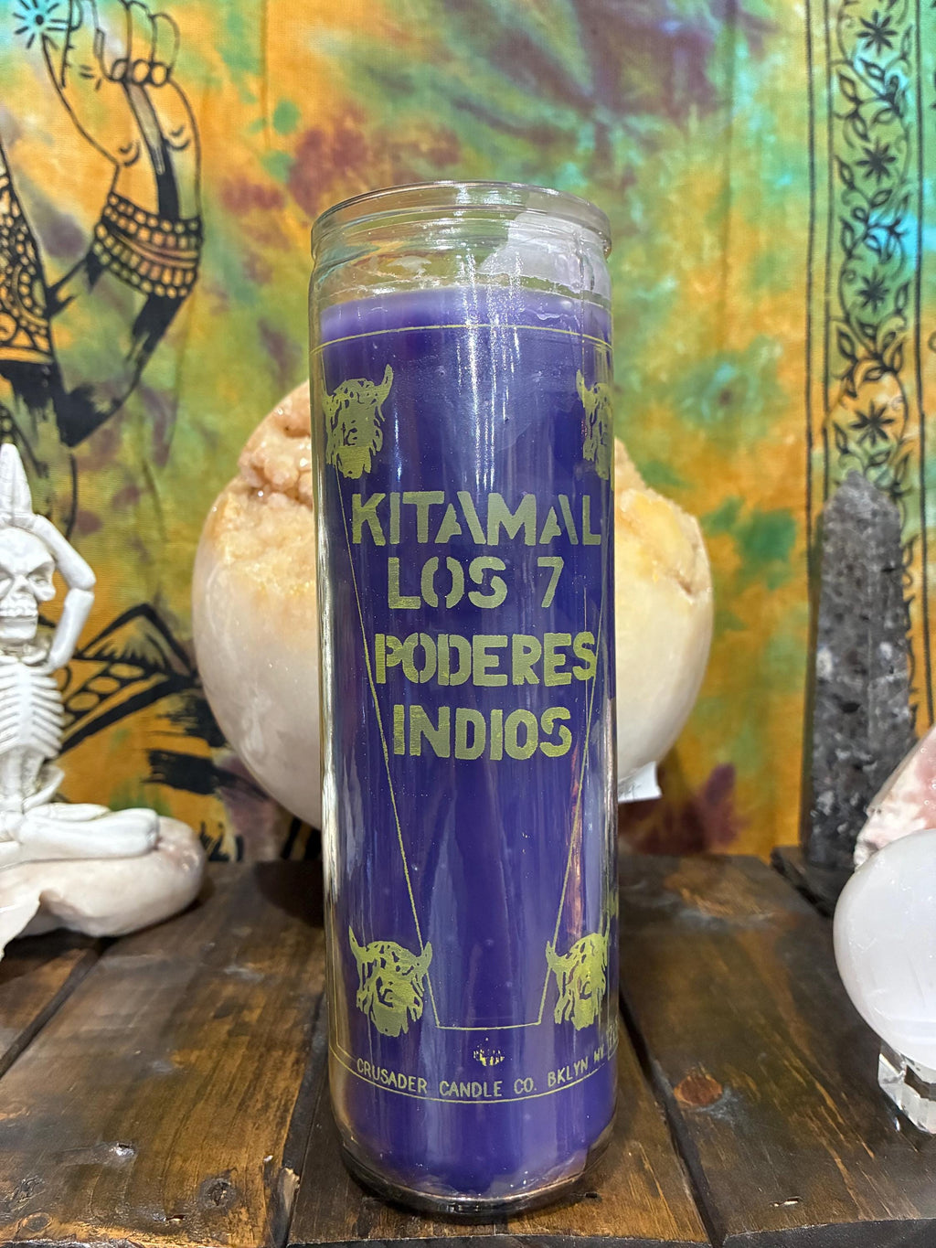 Go Away Evil Candle - 7 Indian Powers, Spiritual Protection