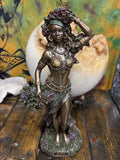 Aja Statue | Bronze Finish Orisha Altar Decor, Herbal Healing